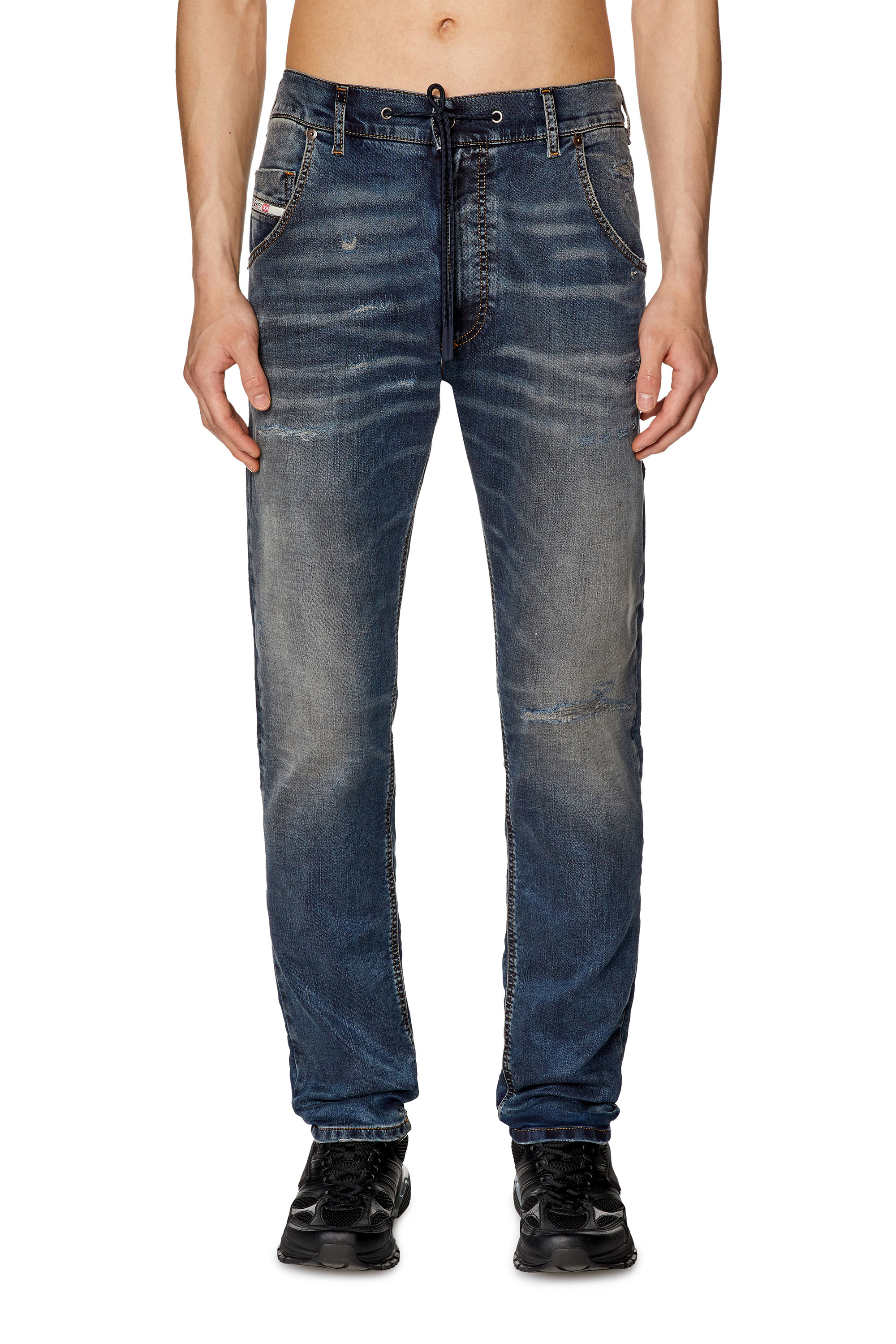 Diesel - Tapered 2030 D-Krooley Joggjeans® E9H98, Azul Oscuro - Image 1