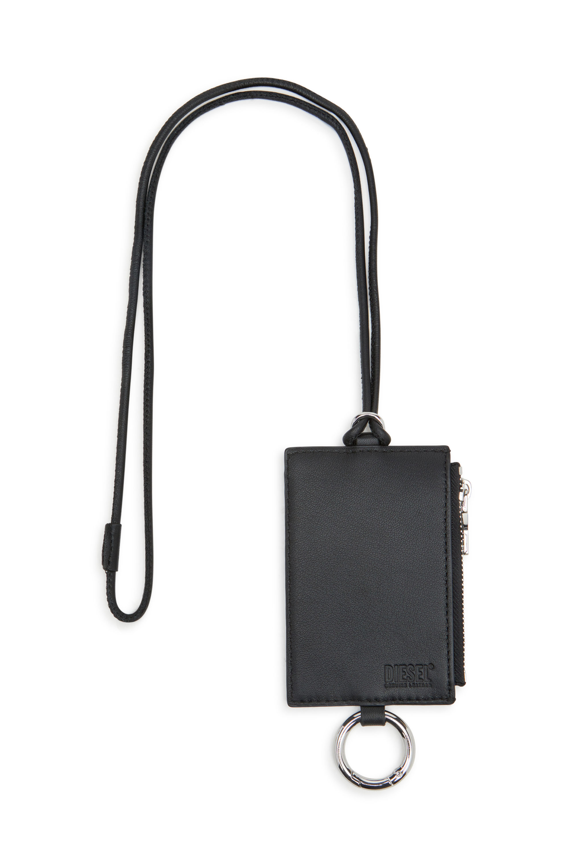 Diesel - RAVE BADGE HOLDER, Portatarjeta de cuero napa Hombre in Negro - 2