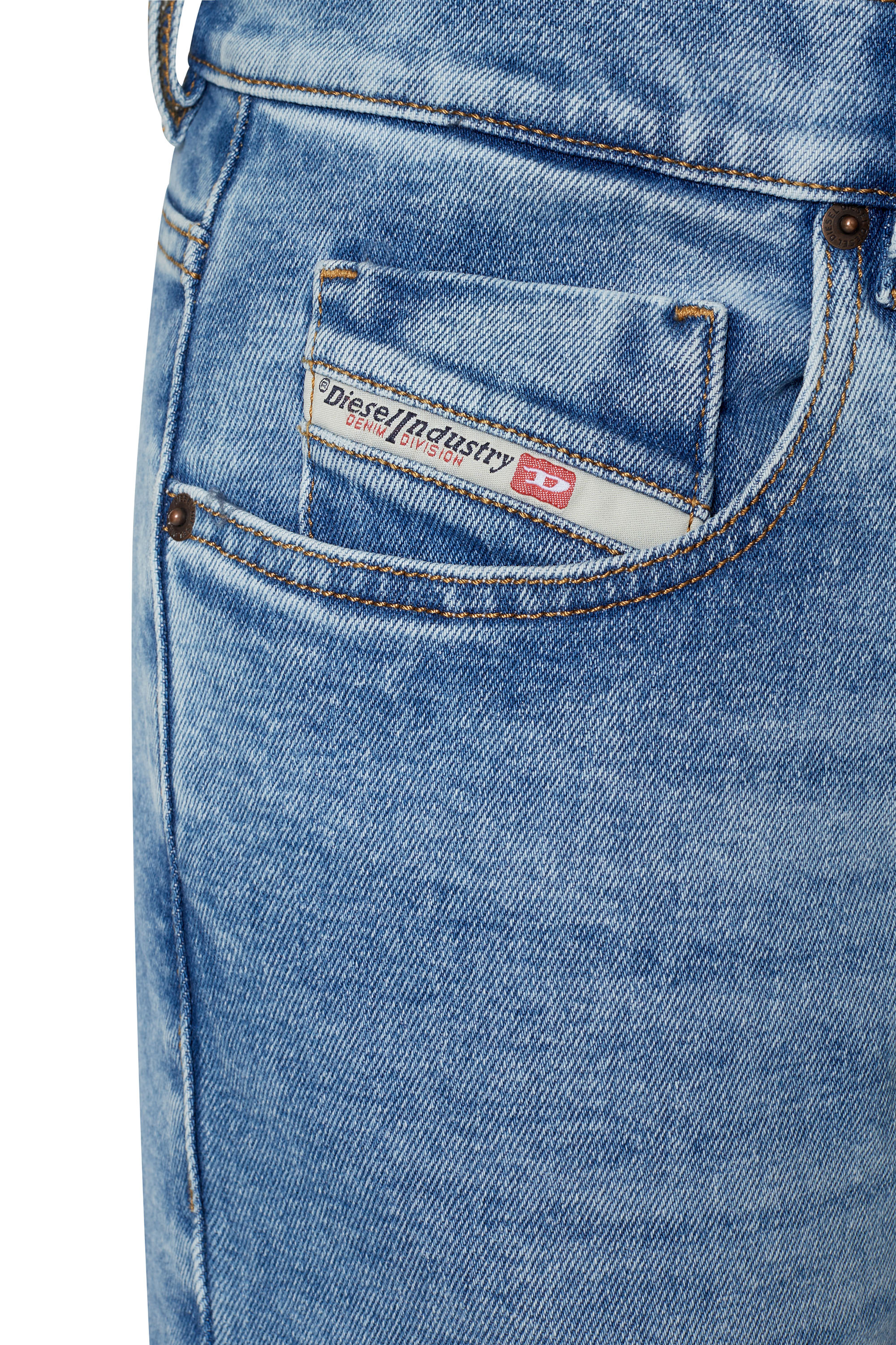 Diesel - Slim Jeans 2019 D-Strukt 09B92, Light Blue - Image 3