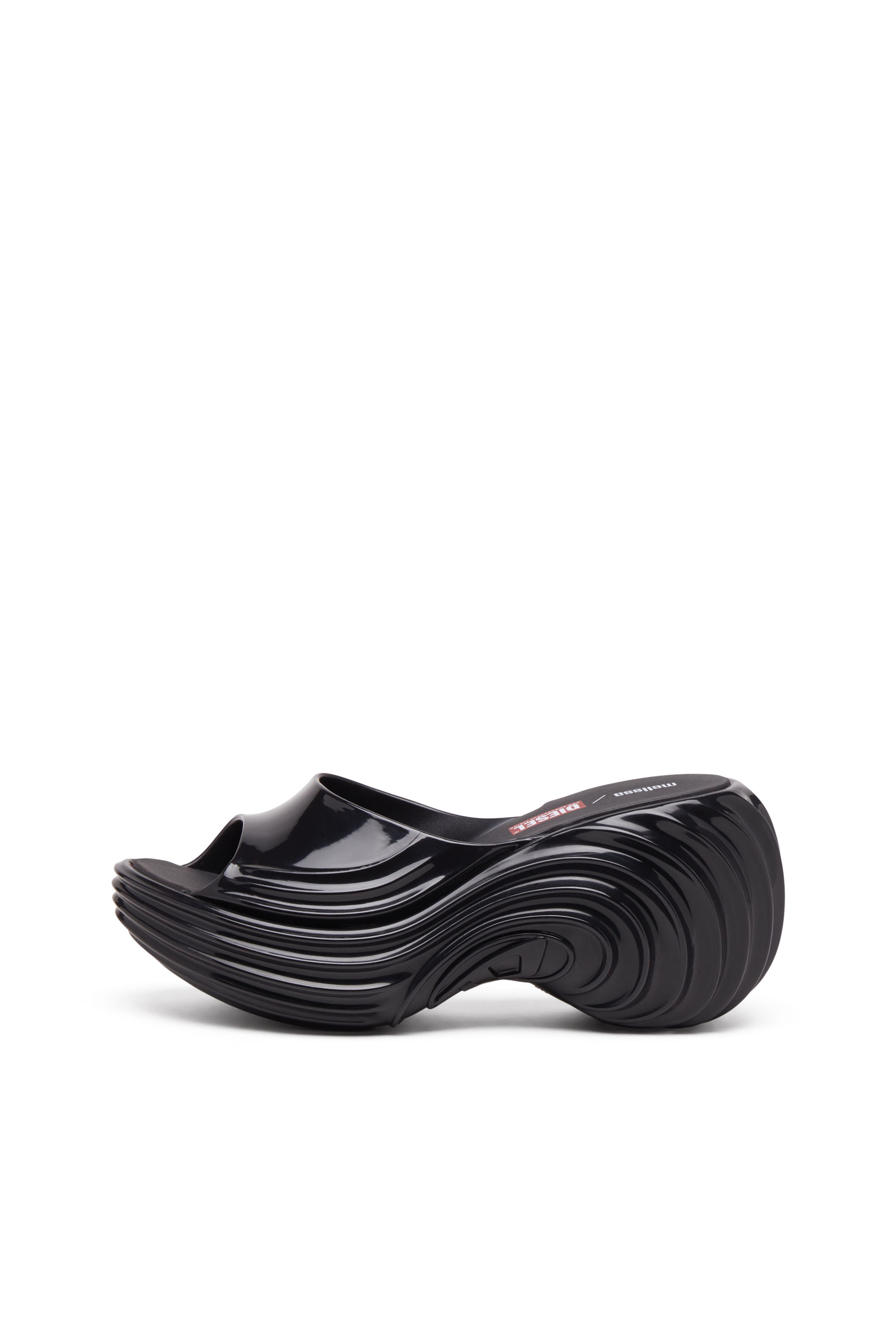 Diesel - MELISSA QUANTUM PLATFORM, Woman's Platform mule in Melflex® in Black - 3