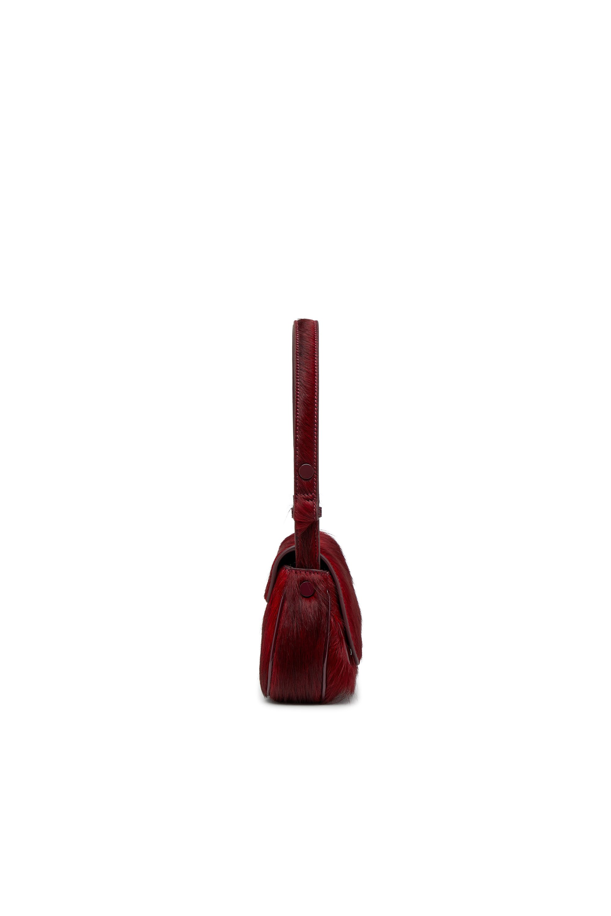 Diesel - PLAY CLUTCH, Bolso tipo clutch de cuero peludo coloreado Mujer in Rojo - 4