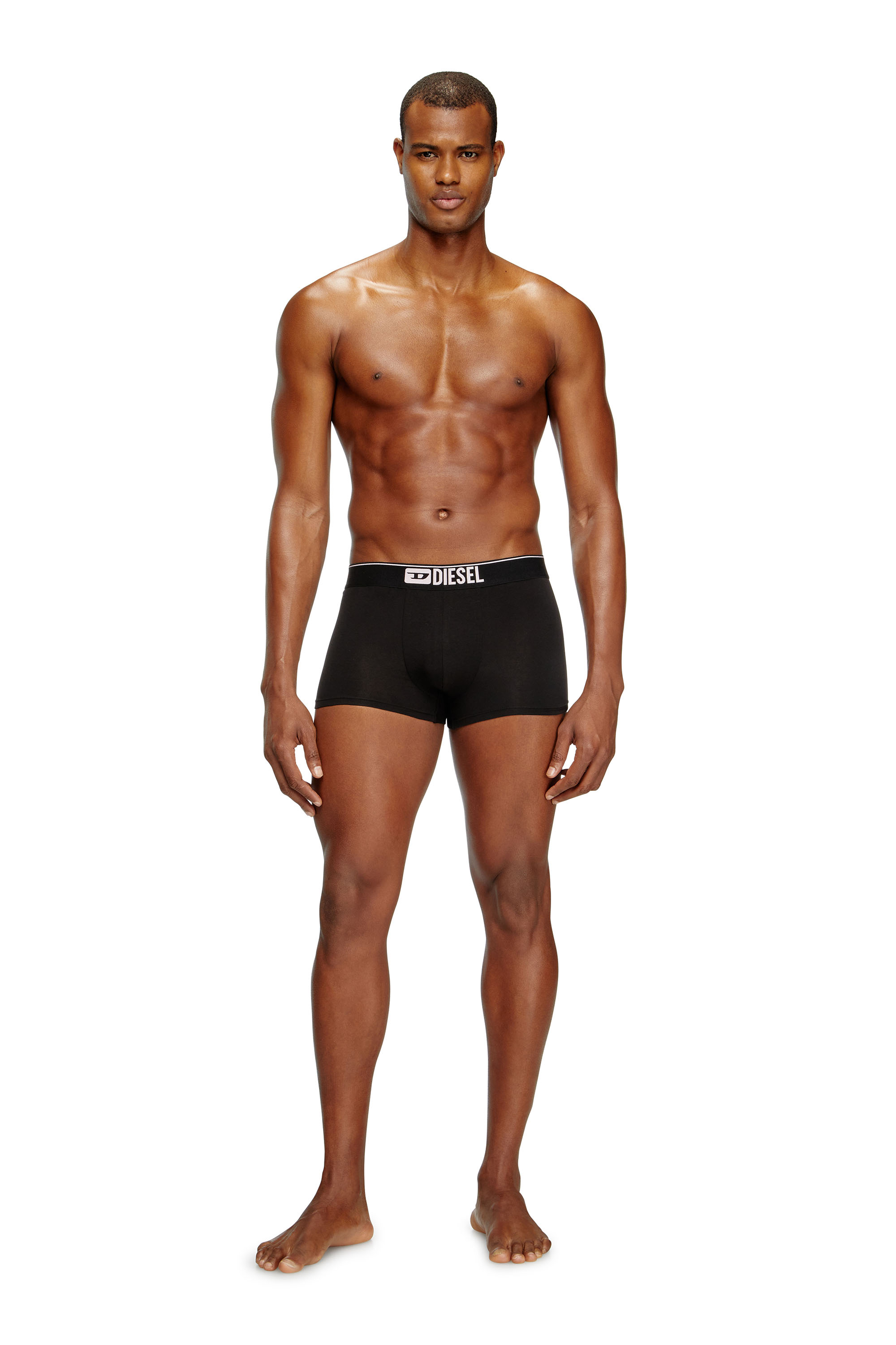 Diesel - UMBX-DAMIENTHREEPACK, Man's Three-pack of plain boxer in Black/Pink - 3