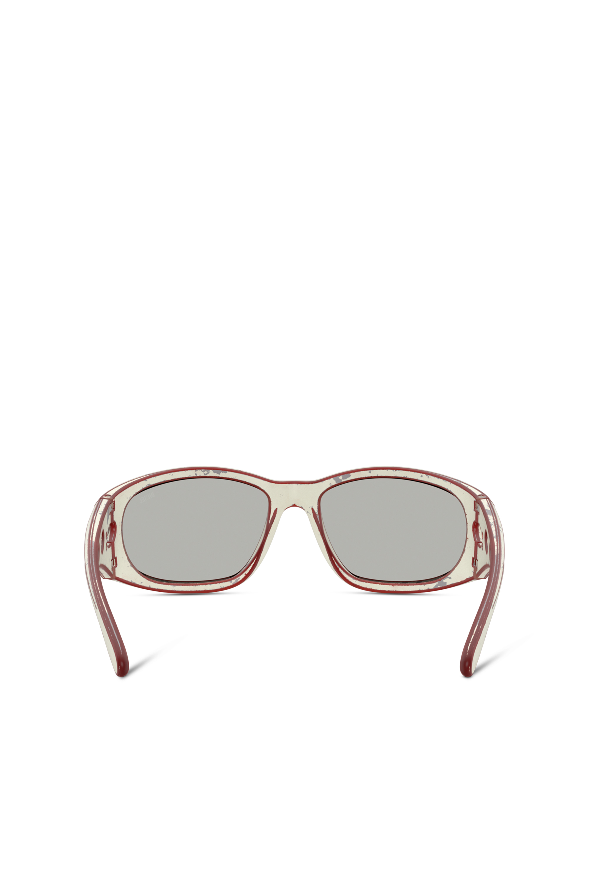 Diesel - 0DL3012U, Unisex's Rectangle sunglasses in Yellow/Red - 4