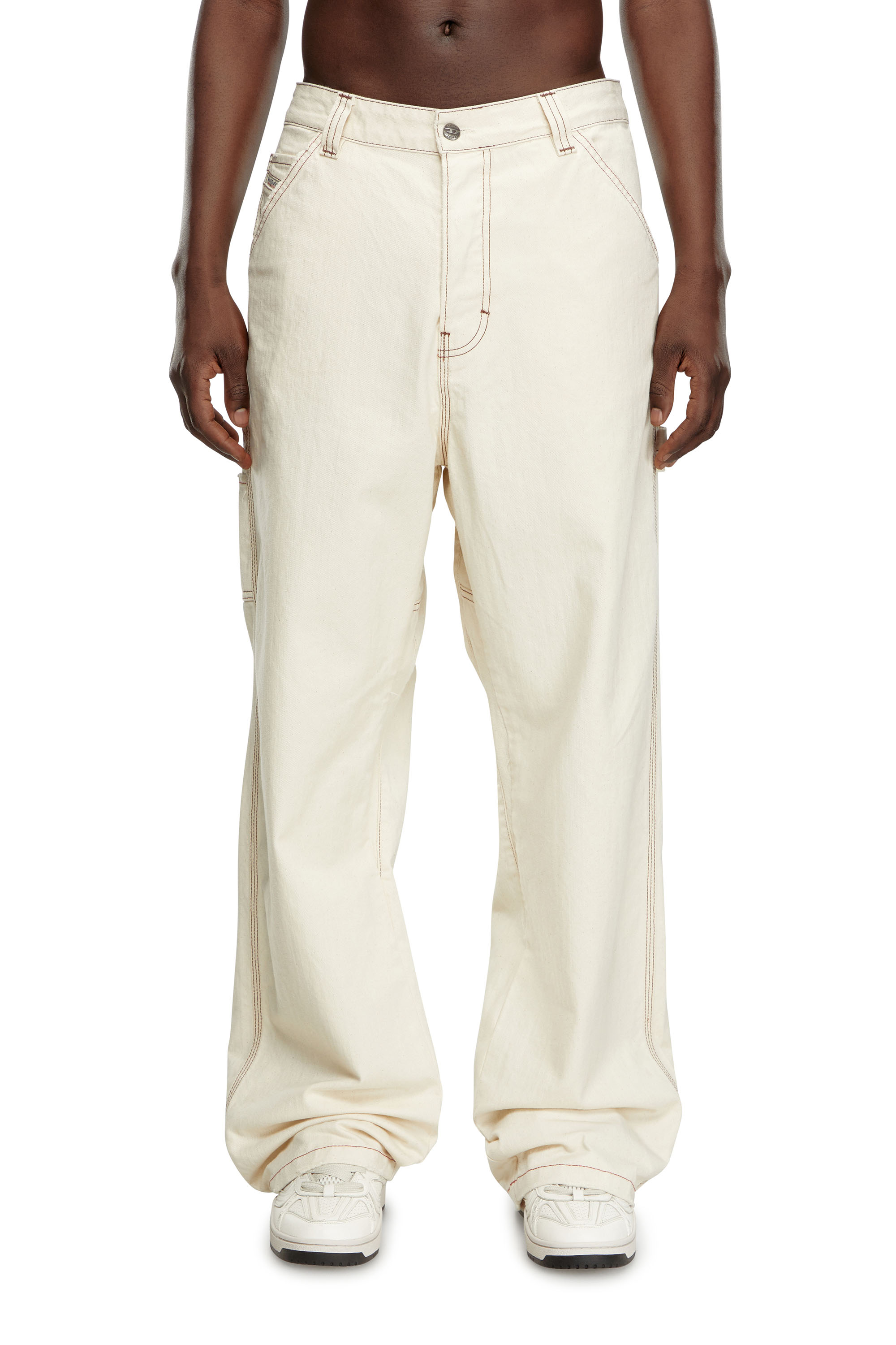 Diesel - Man's Relaxed Jeans D-Livery 0GRDQ, White - 2