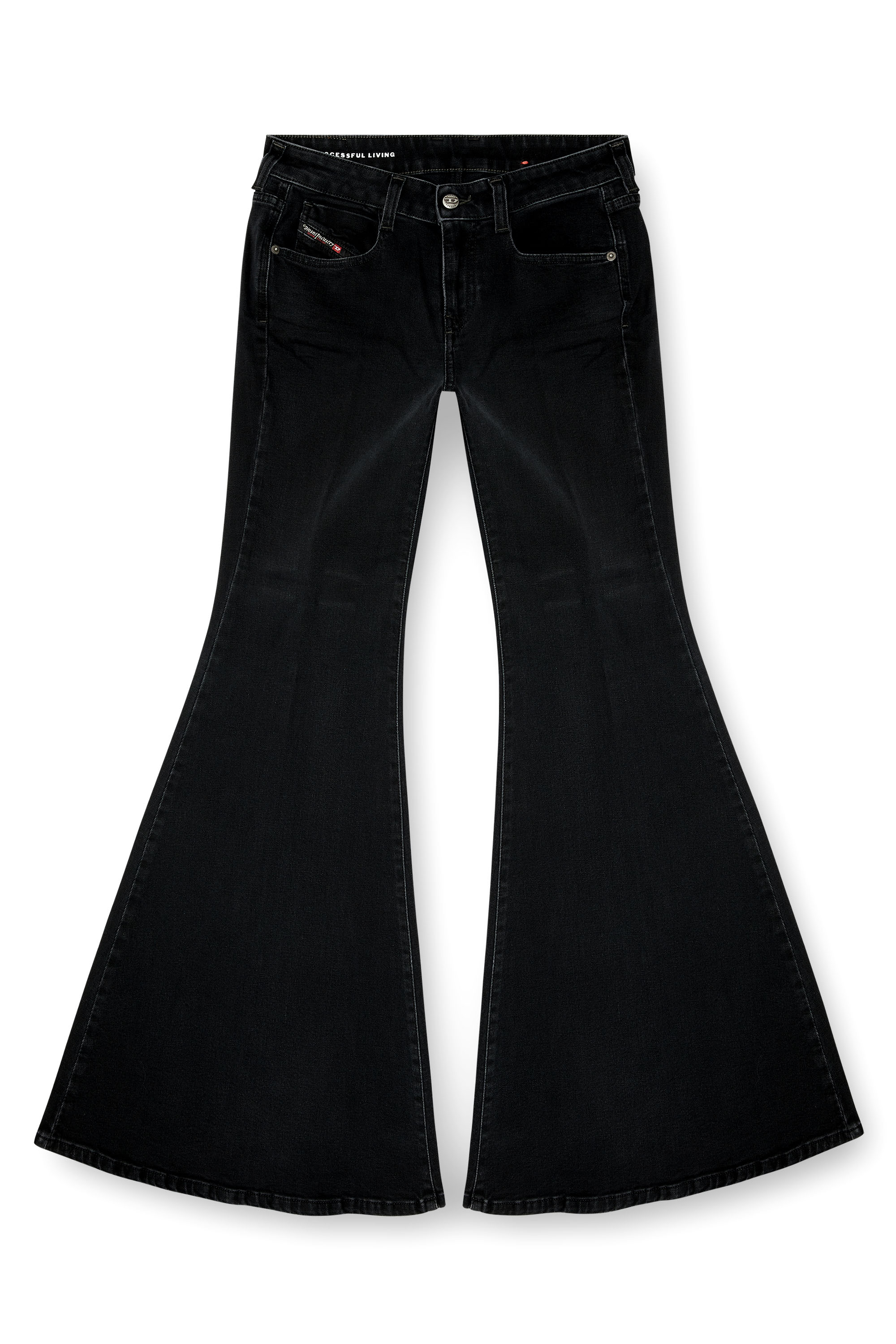 Diesel - Woman's Flare Jeans 1970 D-Bleess 09M69, Black/Dark grey - 1