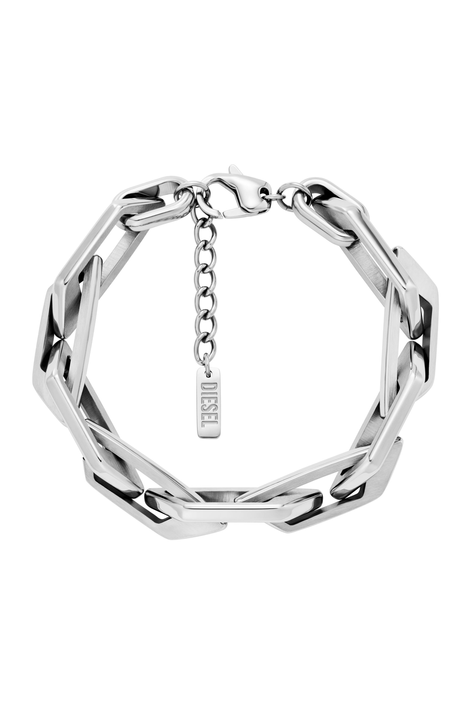 Diesel - DX1577040 JEWEL, Unisex's Stainless Steel Chain Bracelet in Silver - 1