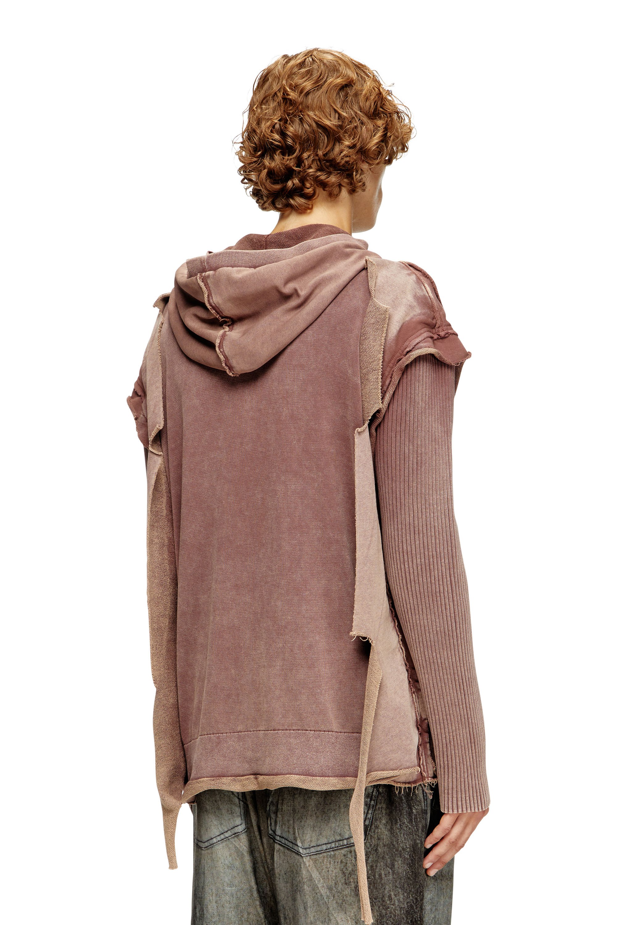 Diesel - K-PELTO, Sudadera con capucha y cremallera con efecto destruido Hombre in ToBeDefined - 4
