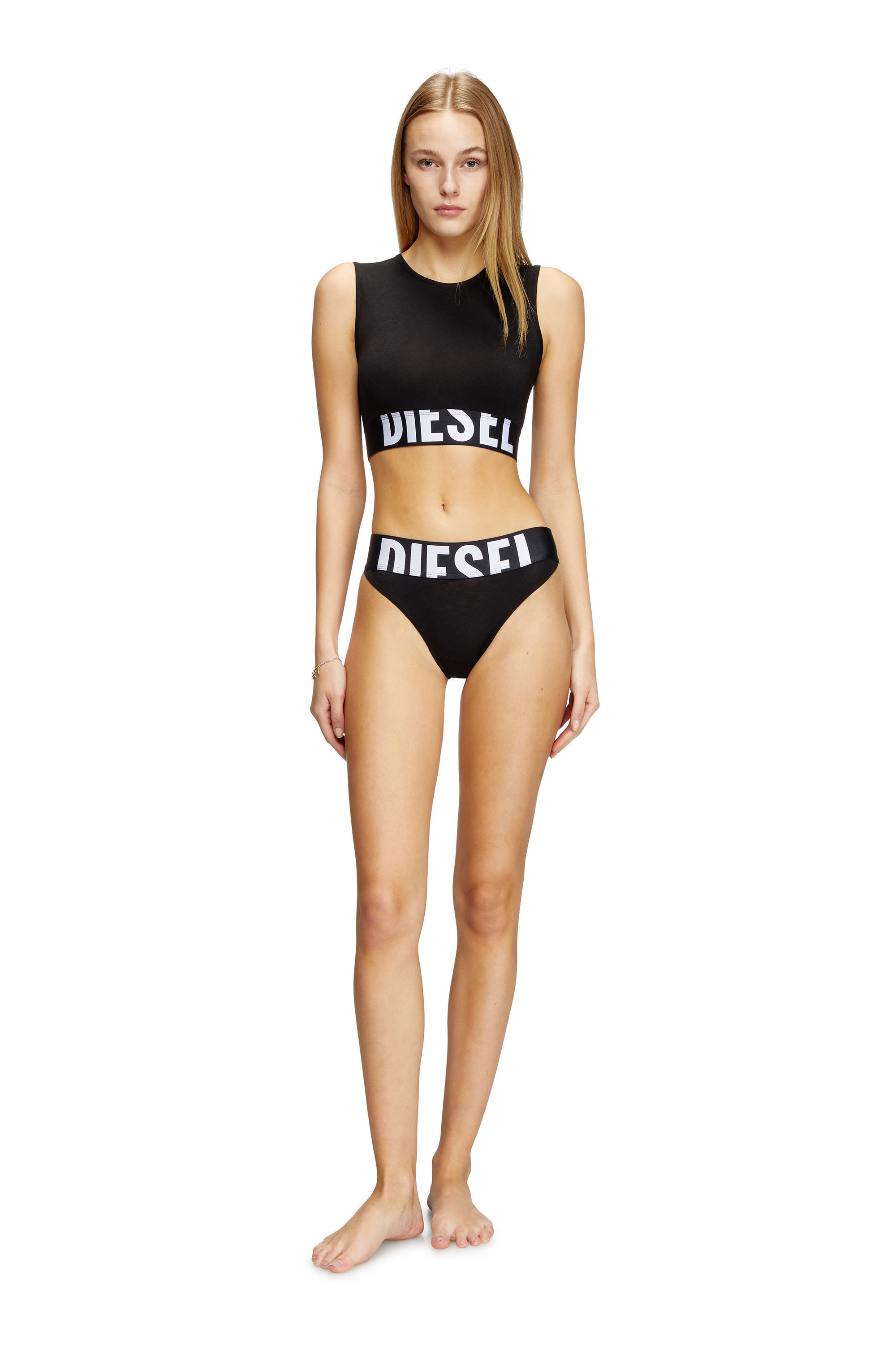 Diesel - LOLA-D-POP-3PACK, Woman's Three-pack briefs with cut-off logo in Black - 2