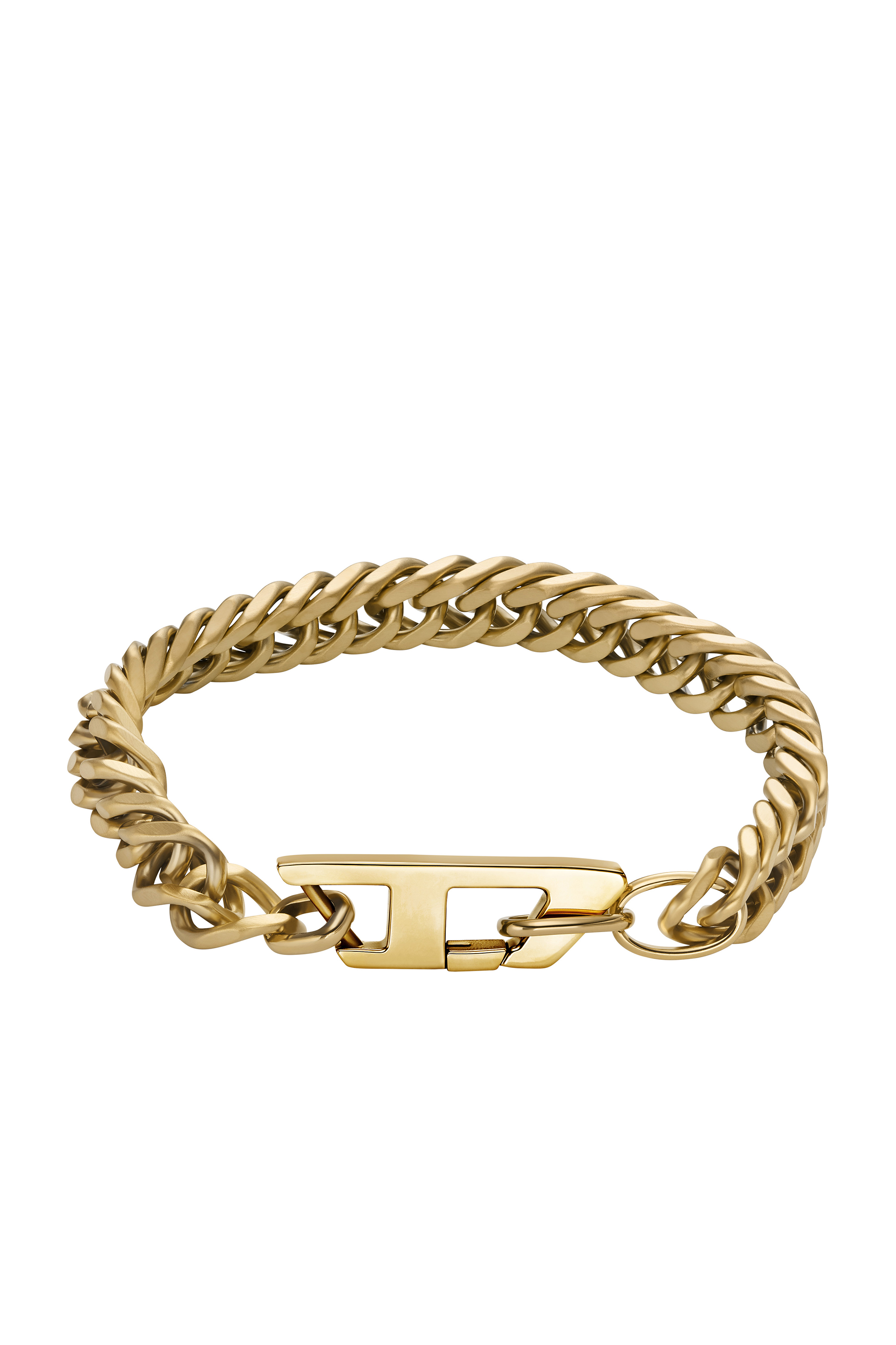 Diesel - DX1511710, Unisex's Matte Gold-Tone Stainless Steel Chain Bracelet in Gold - 1