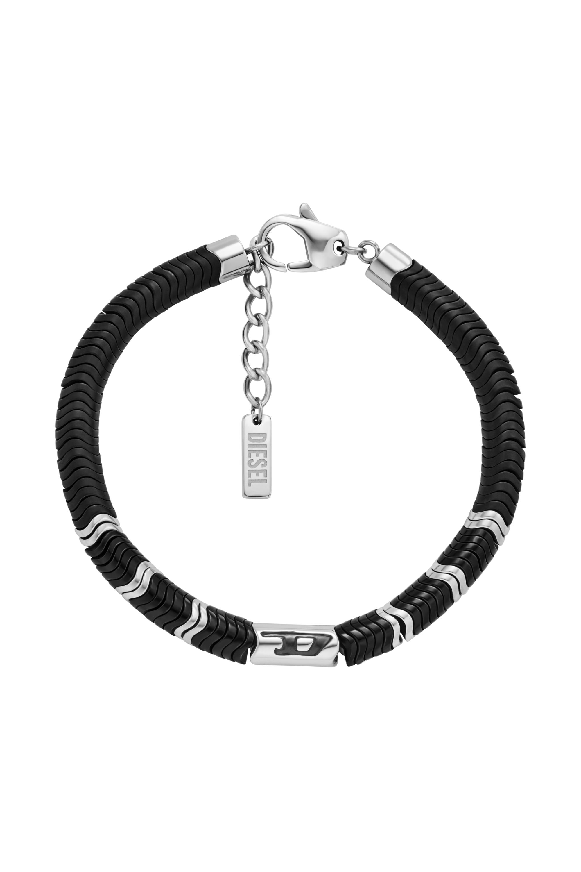 Diesel - DX1574931 JEWEL, Pulsera con cuentas de hematita Unisex in Negro - 1