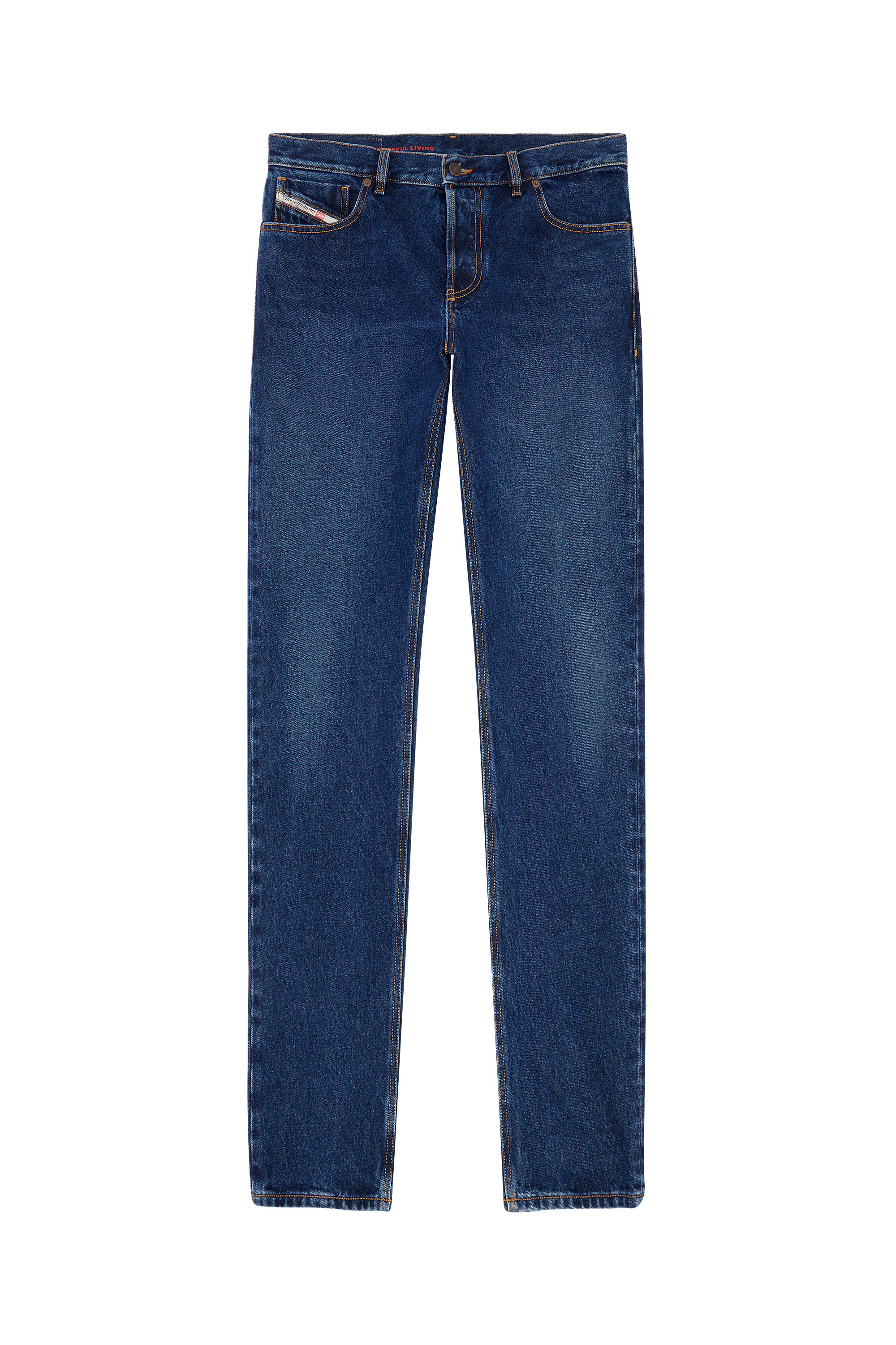 Diesel - 1995 007E6 Straight Jeans, Azul Oscuro - Image 1
