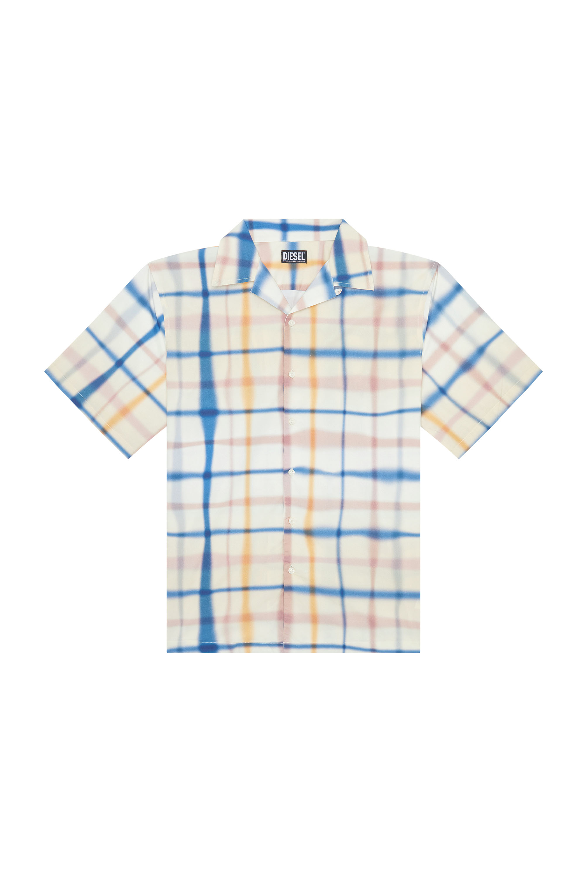 Diesel - S-FRANK-CHECK, Camisa de manga corta a cuadros irregulares Hombre in Multicolor - 5