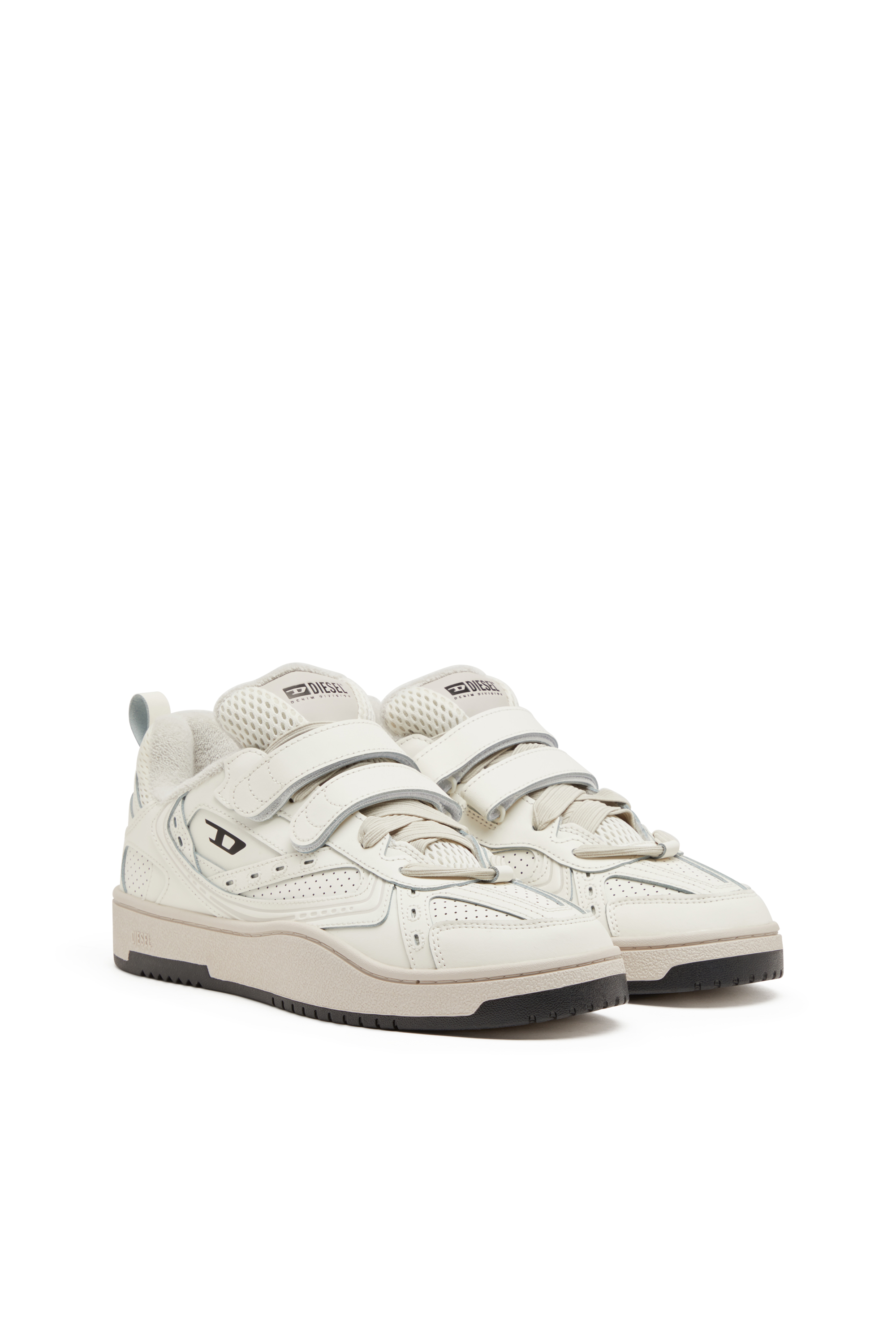 【関税込み】Diesel ホワイト S-Ukiyo Skt スニーカー Men's S-Ukiyo-Monochrome sneaker with straps | White | Diesel