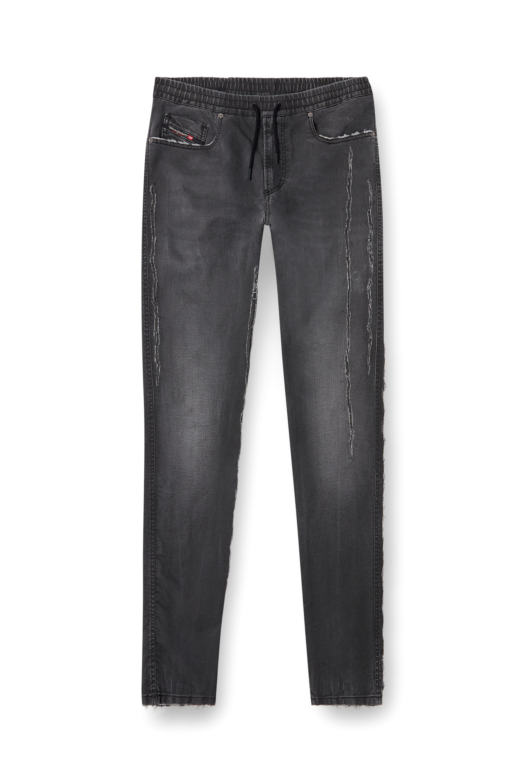 Diesel - Man's Slim 2060 D-Strukt Joggjeans® 09K67, Black/Dark grey - 3