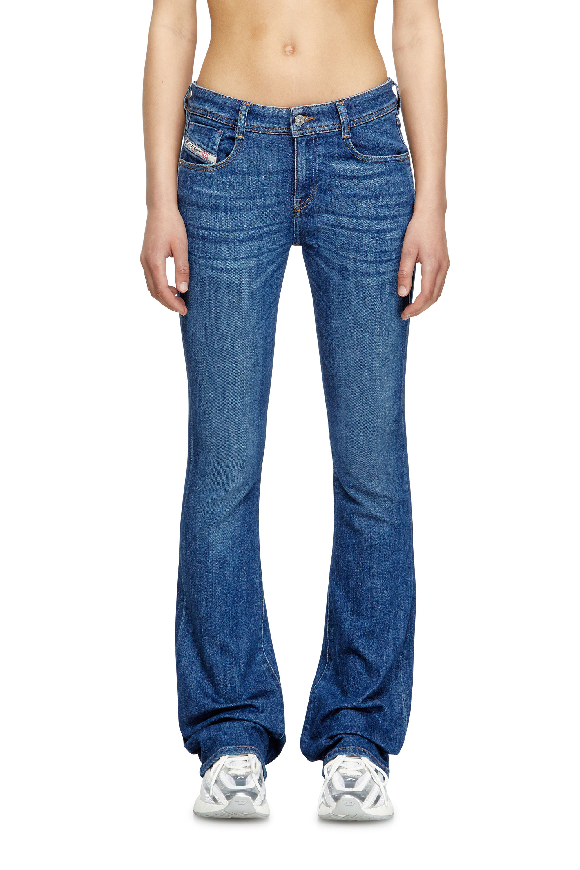 Diesel - Bootcut Jeans 1969 D-Ebbey 0DBDN Mujer, Negro/Gris oscuro - 1