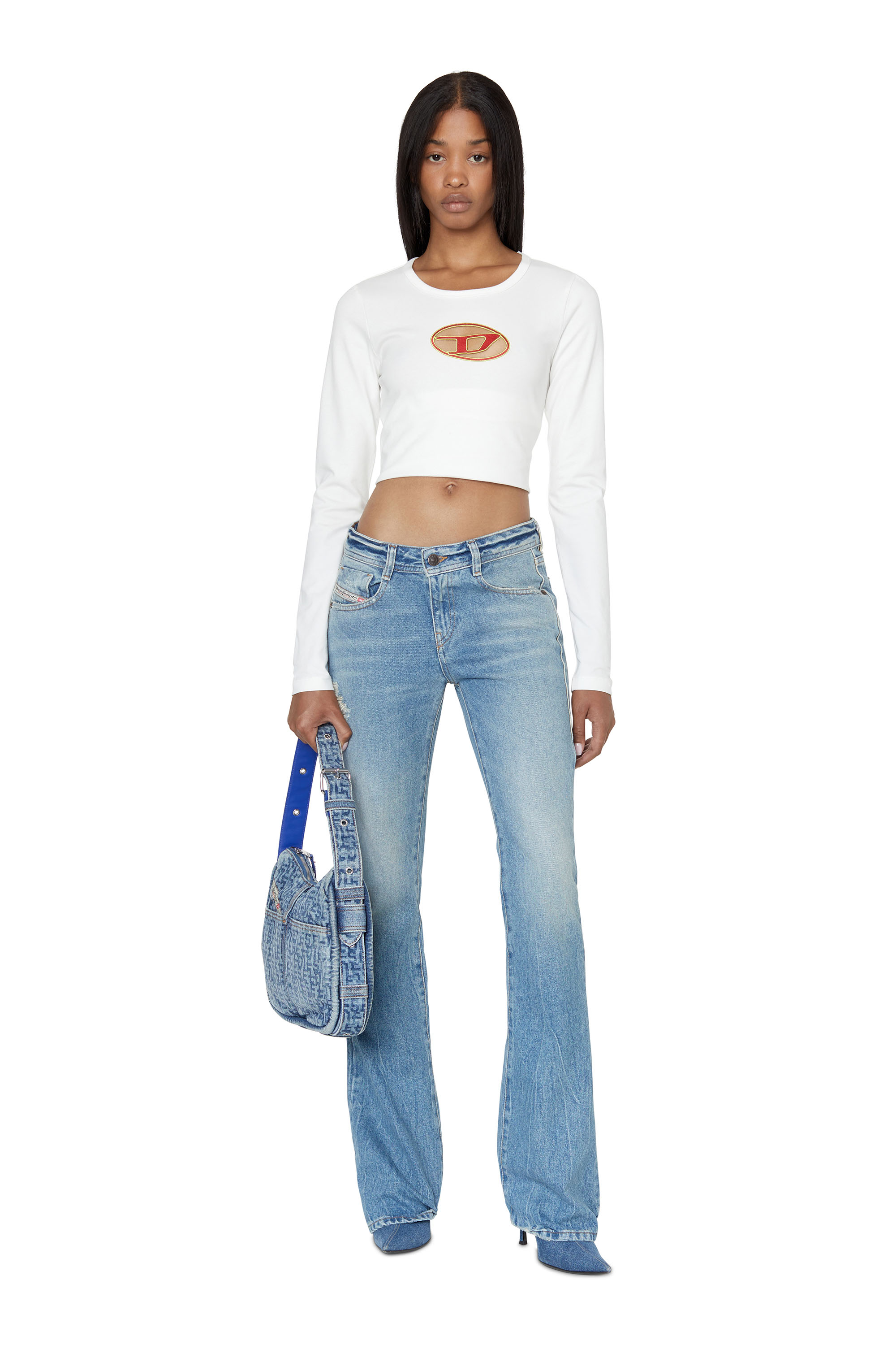 Diesel - 1969 D-EBBEY 09D98 Bootcut and Flare Jeans, Light Blue - Image 6