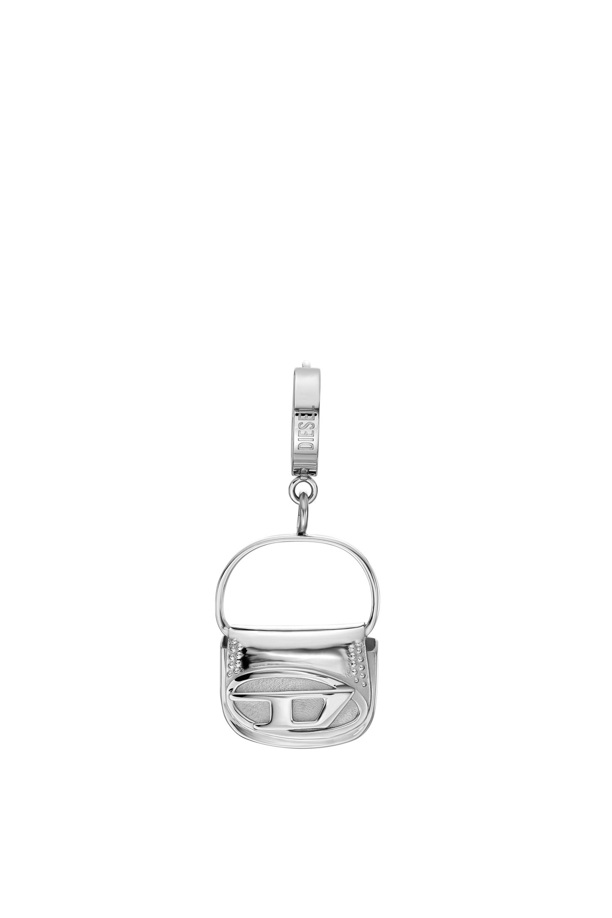 Diesel - DX1527 JEWEL, Unisex Stainless steel drop earring in Silver - Image 3