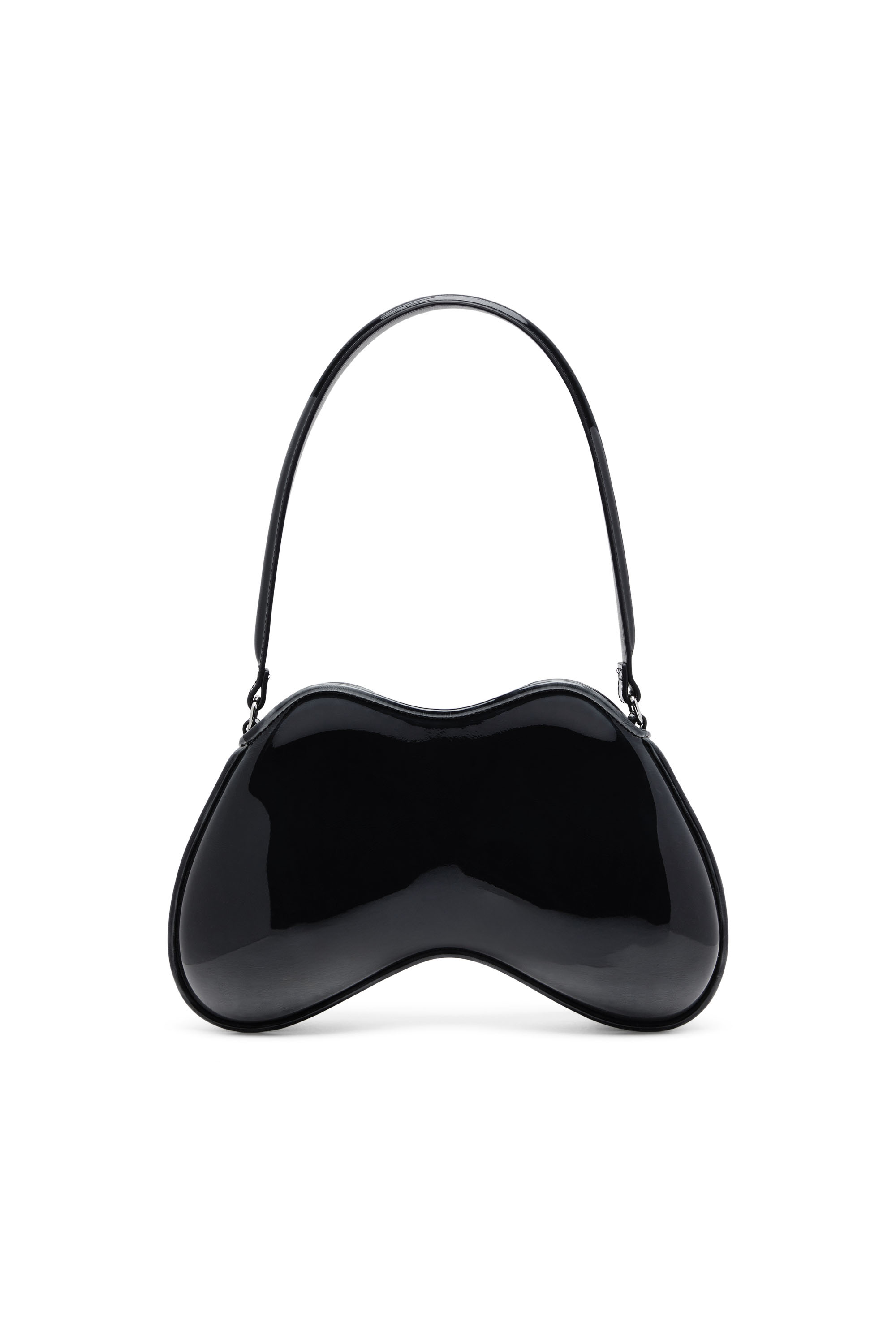 Diesel - DOUBLE-D SHOULDER, Bolso rígido en PU bicolor Mujer in Negro - 2