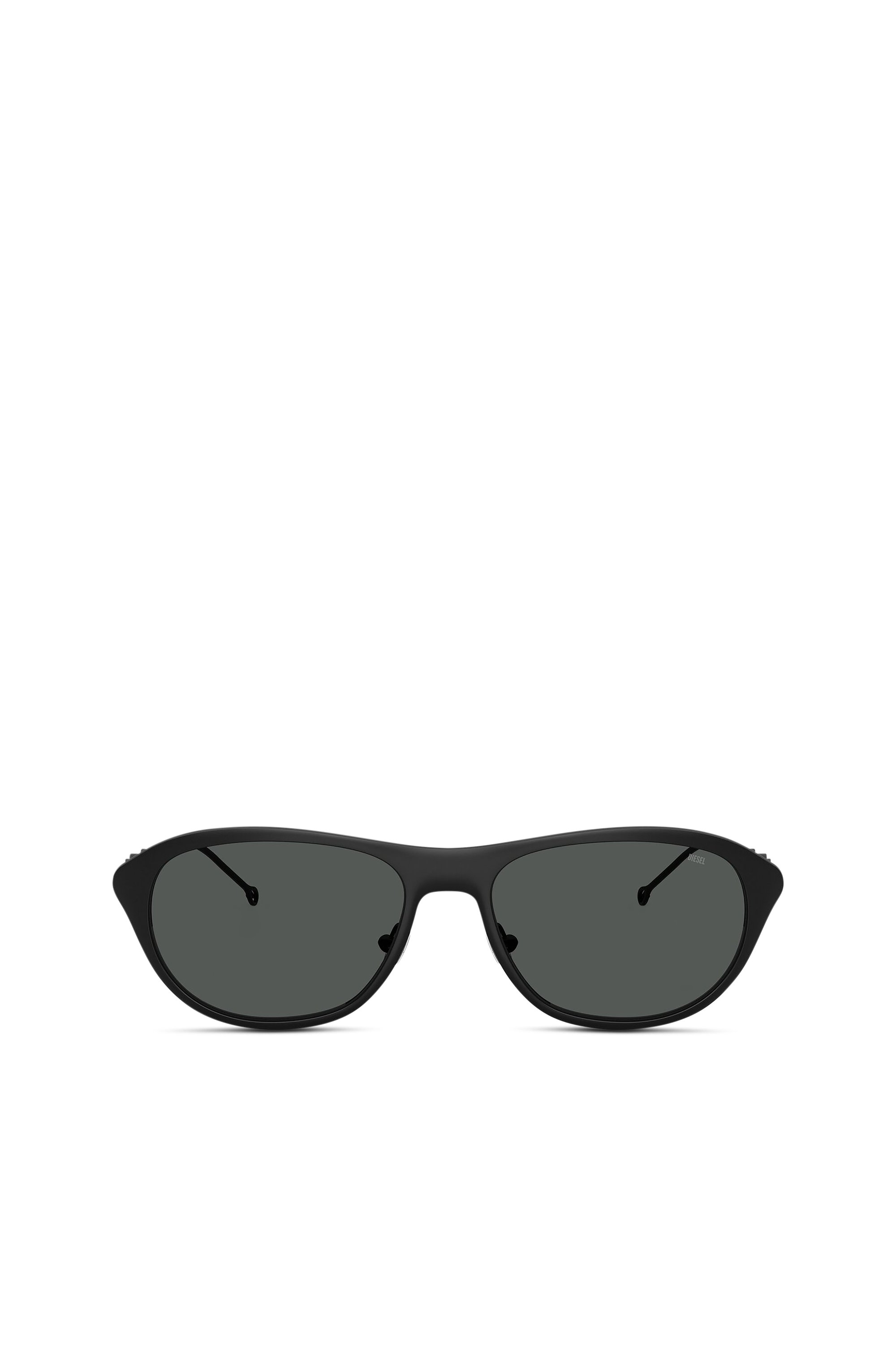 Diesel - 0DL1011, Unisex's Wraparound shape sunglasses in Black/Green - 1