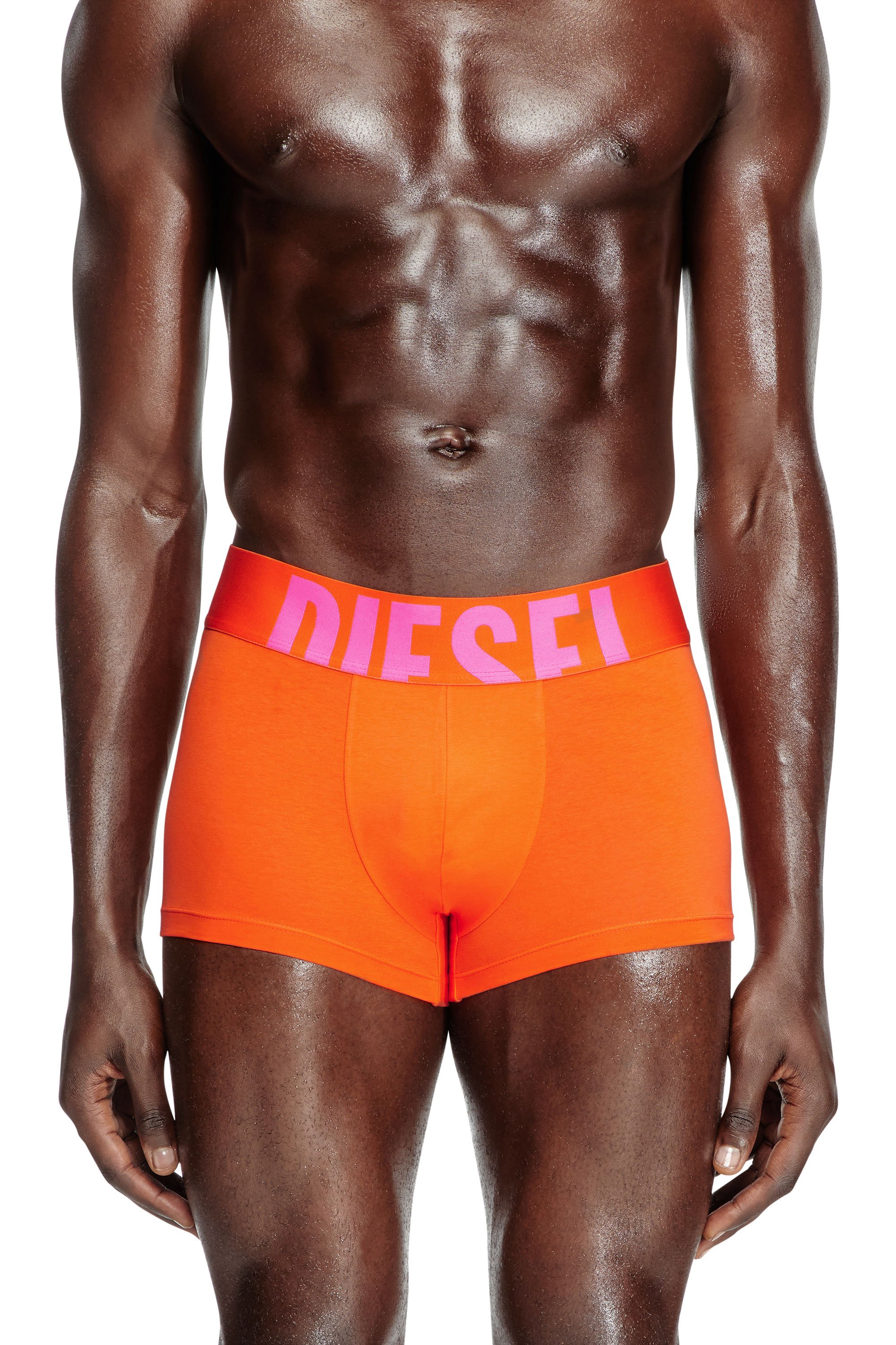 Diesel - UMBX-DAMIENTHREEPACK-5.5EL, Man's Three-pack boxer briefs in stretch cotton in Orange/Grey - 3