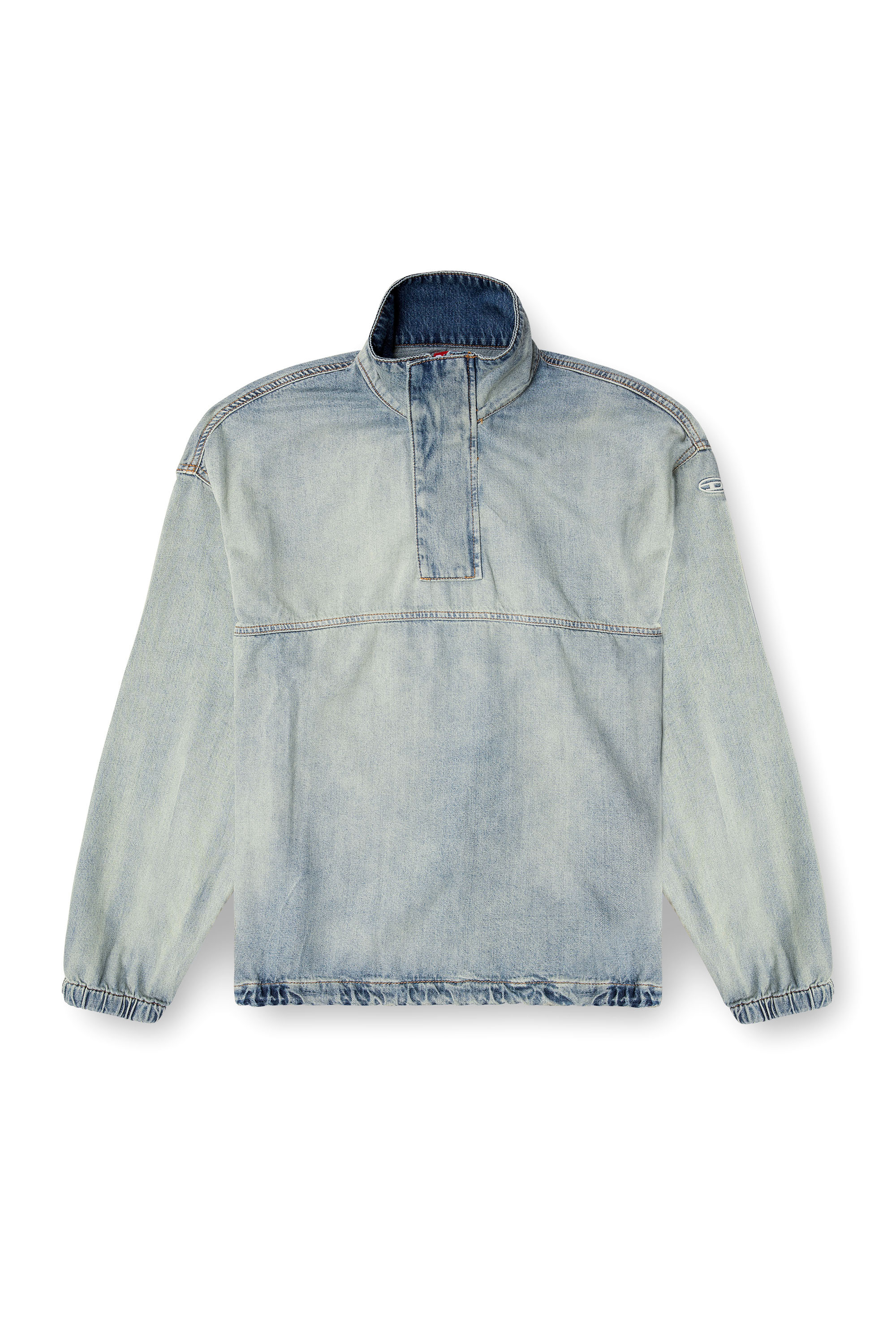 Diesel - D-FLOW-S1, Jersey vaquero en denim bicolor claro Unisex in Azul marino - 7