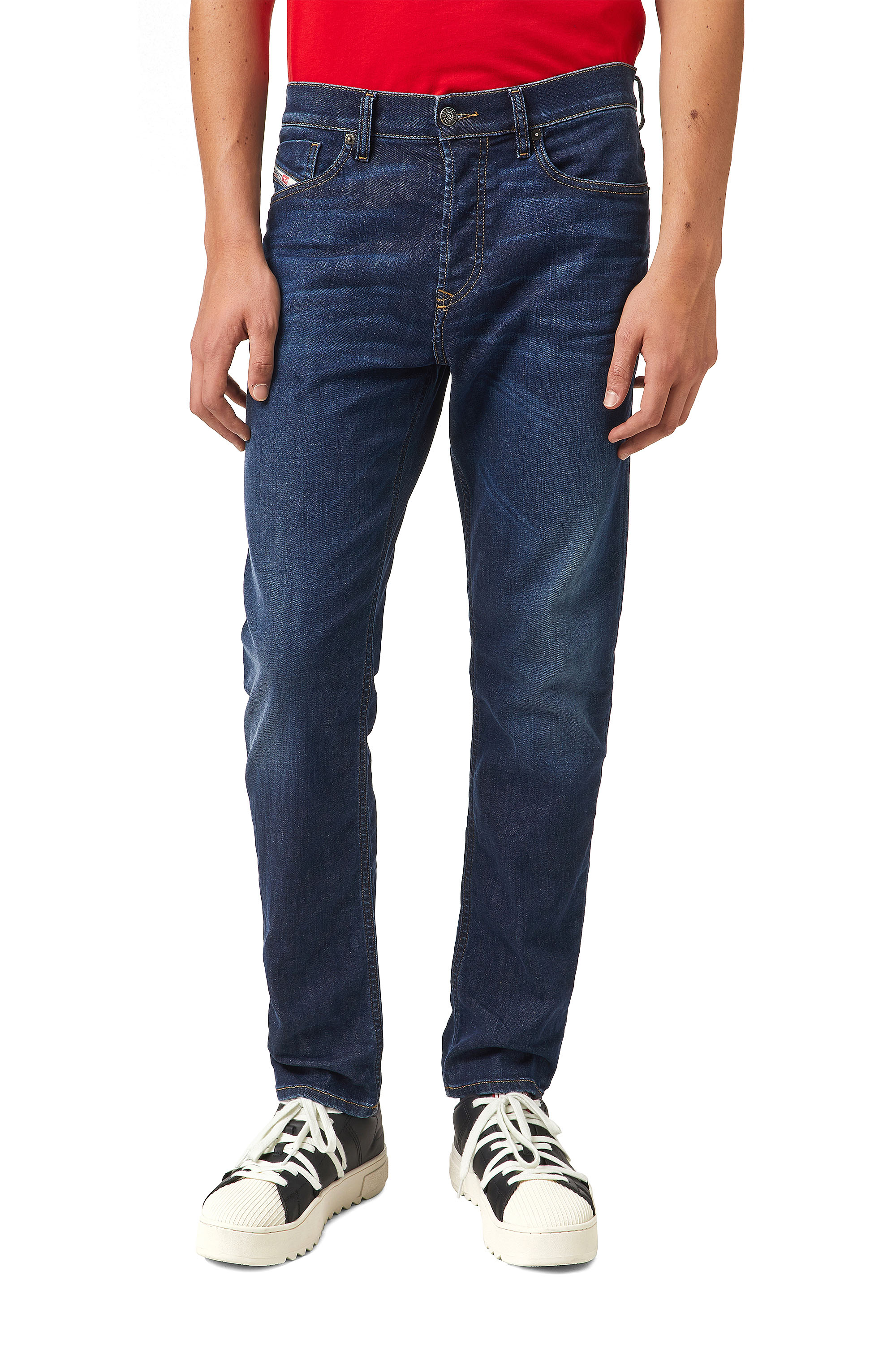 Diesel - 2005 D-FINING 009ZU Tapered Jeans, Azul Oscuro - Image 1