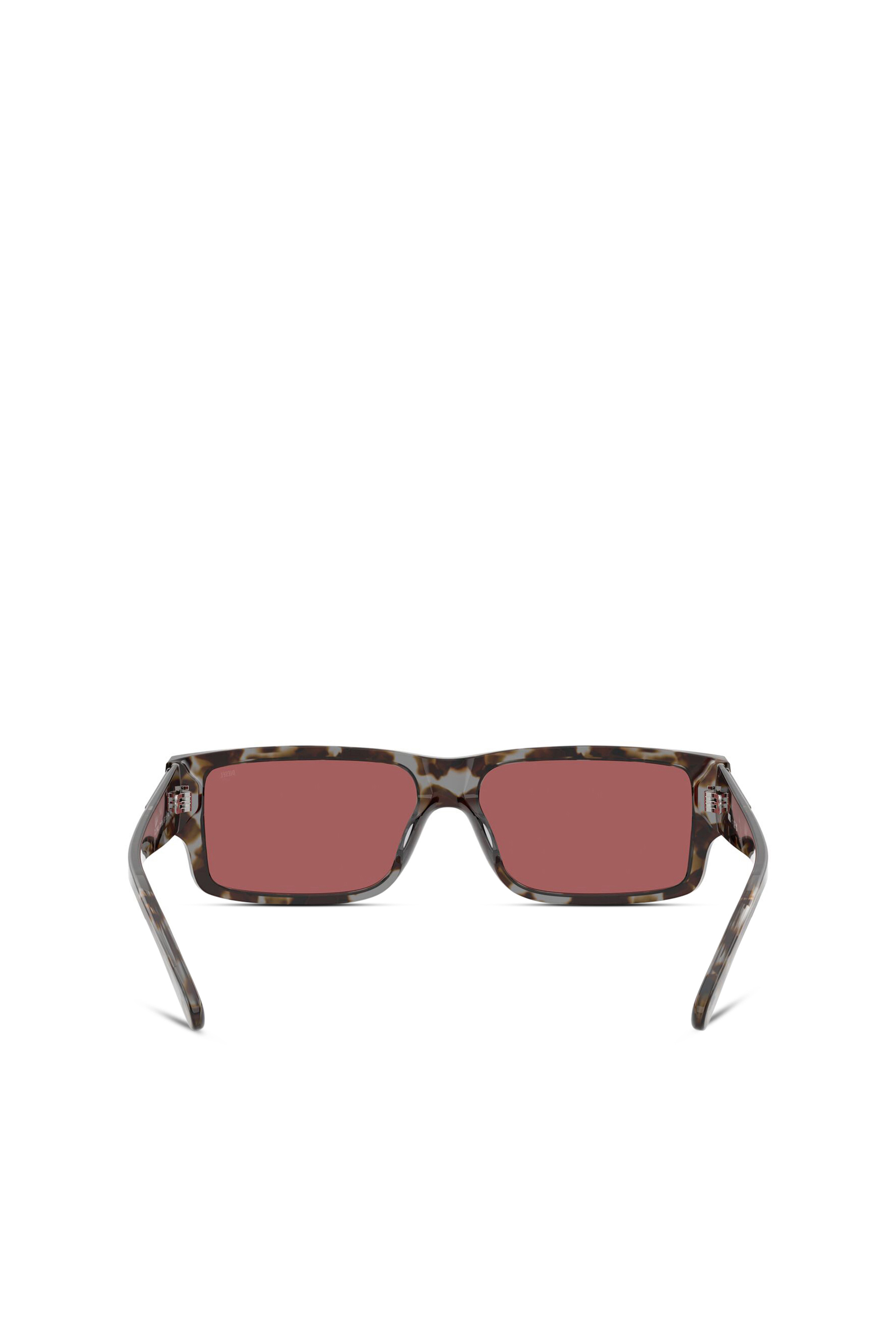 Diesel - 0DL2003 SIZE 57, Gafas rectangulares Hombre in Rojo - 3