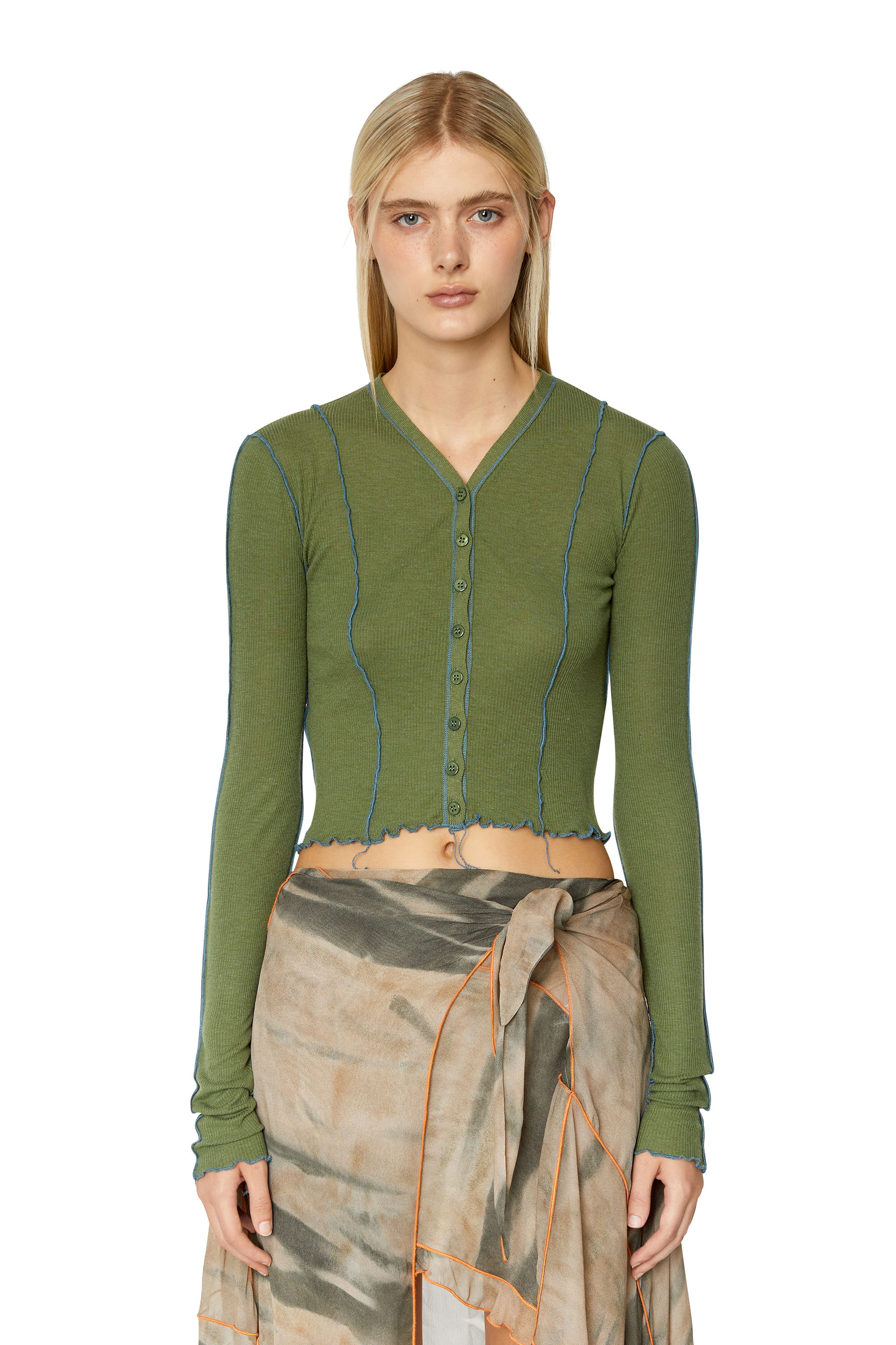 Diesel - T-RIBYEL-OPEN, Olive Green - Image 2