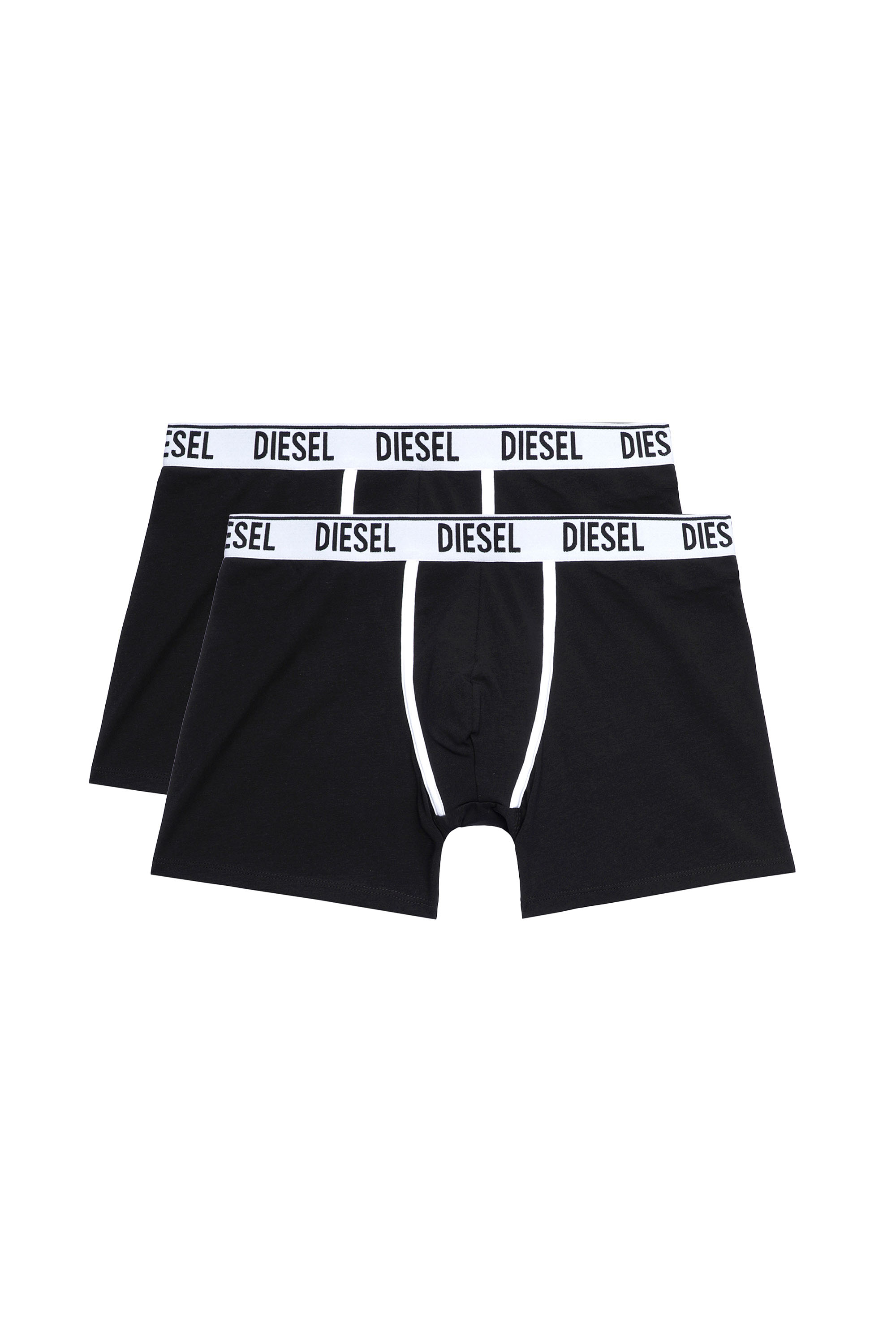 Diesel - UMBX-SEBASTIANTWOPACK BOXER LONG 2 PACK, Black - Image 3