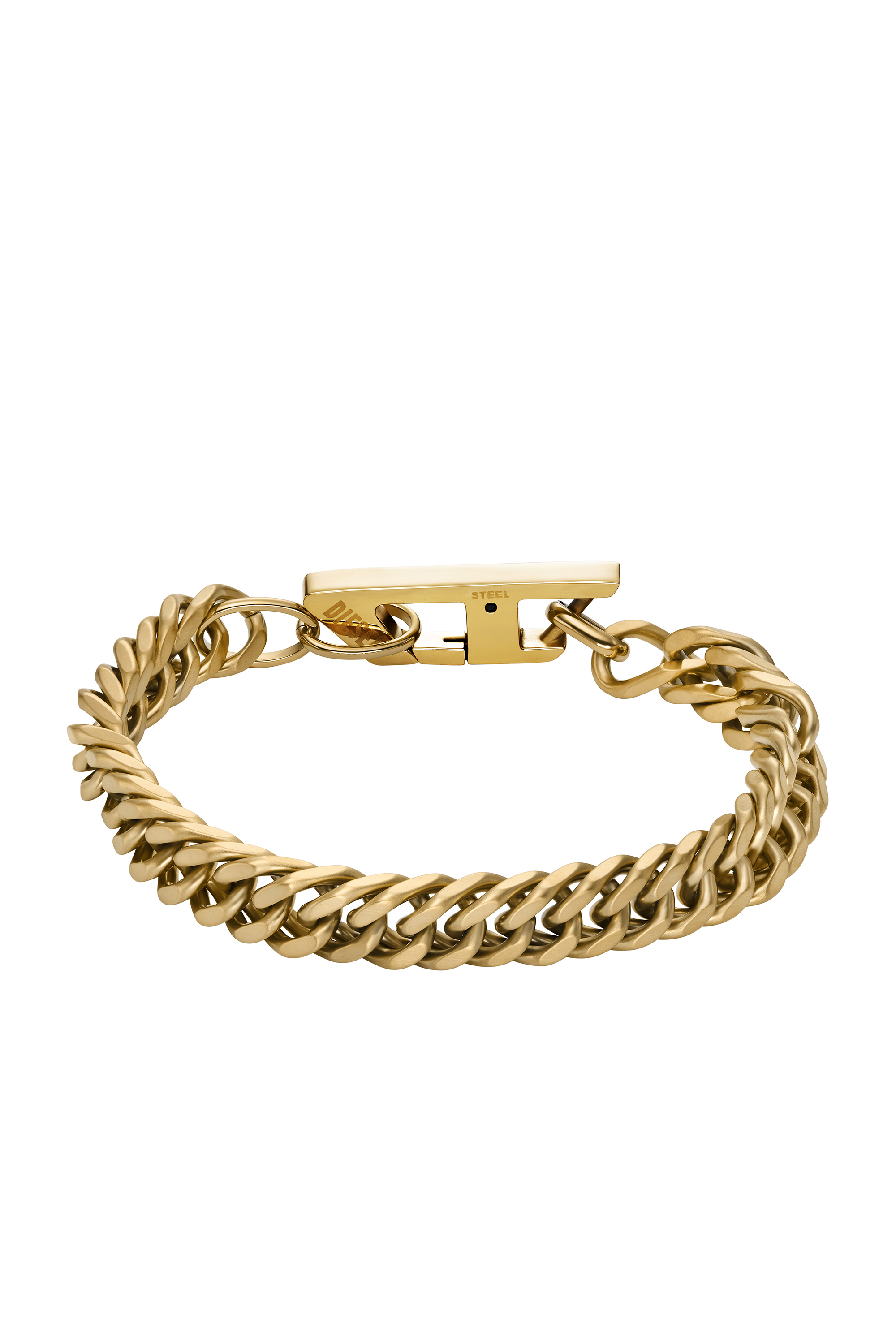 Diesel - DX1511710, Unisex's Matte Gold-Tone Stainless Steel Chain Bracelet in Gold - 2