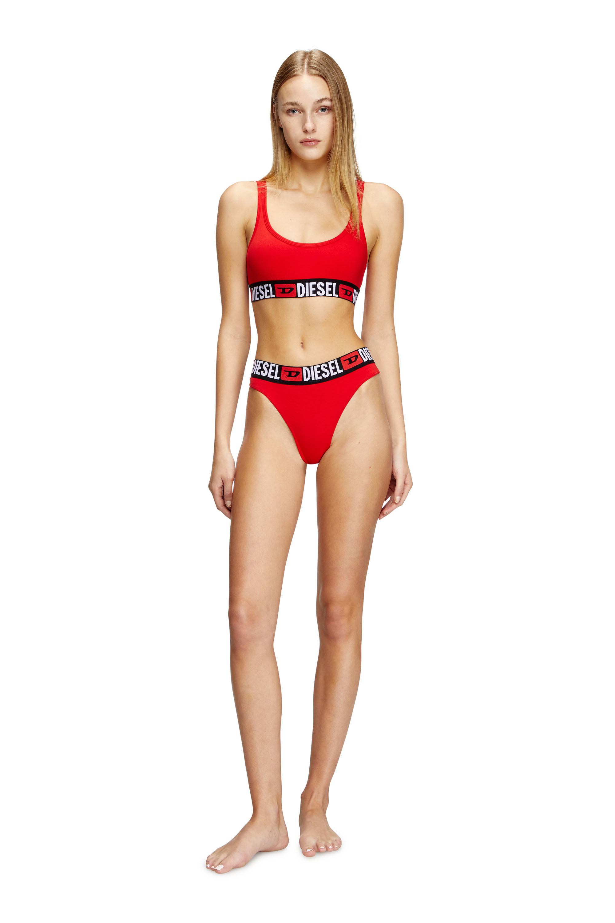 【DIESEL】(W) Diesel Ufst Stars Denim Division Thongs 3 Pack Women's Three-pack of Denim Division thongs | Diesel