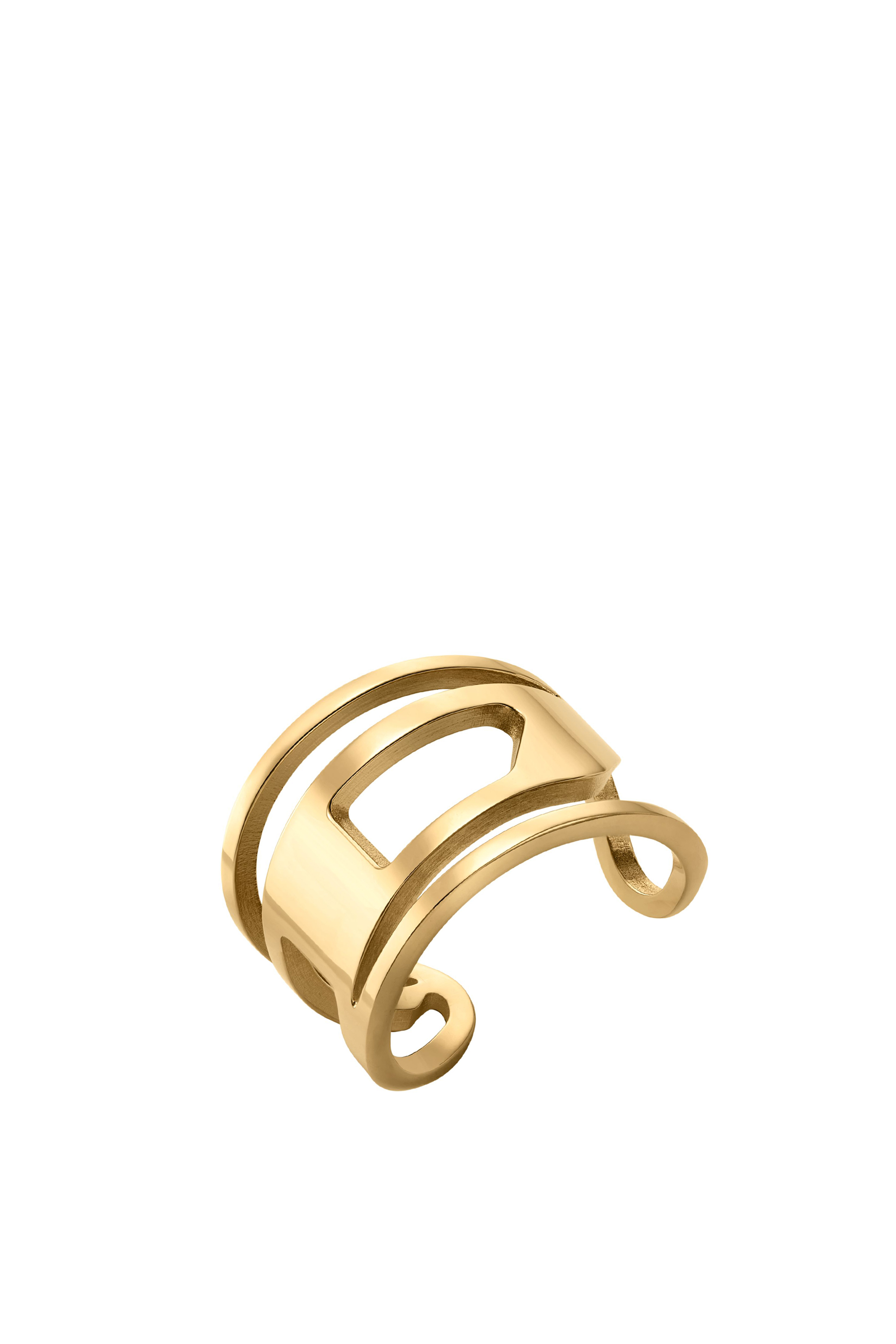 Diesel - DX1569710 JEWEL, Anillo de banda de acero inoxidable en tono dorado Unisex in Dorado - 1