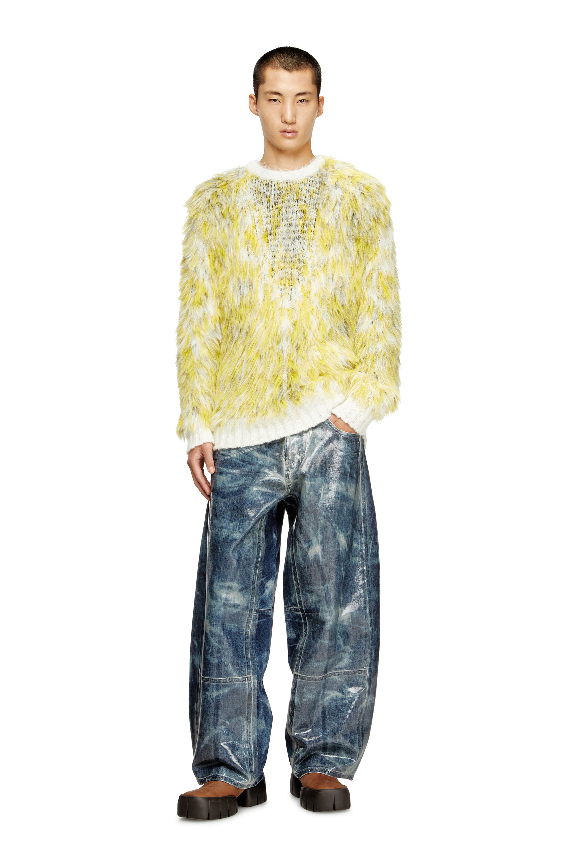 Diesel - K-ALLEN, Jersey en tejido de punto jacquard esponjoso Hombre in Multicolor - 2