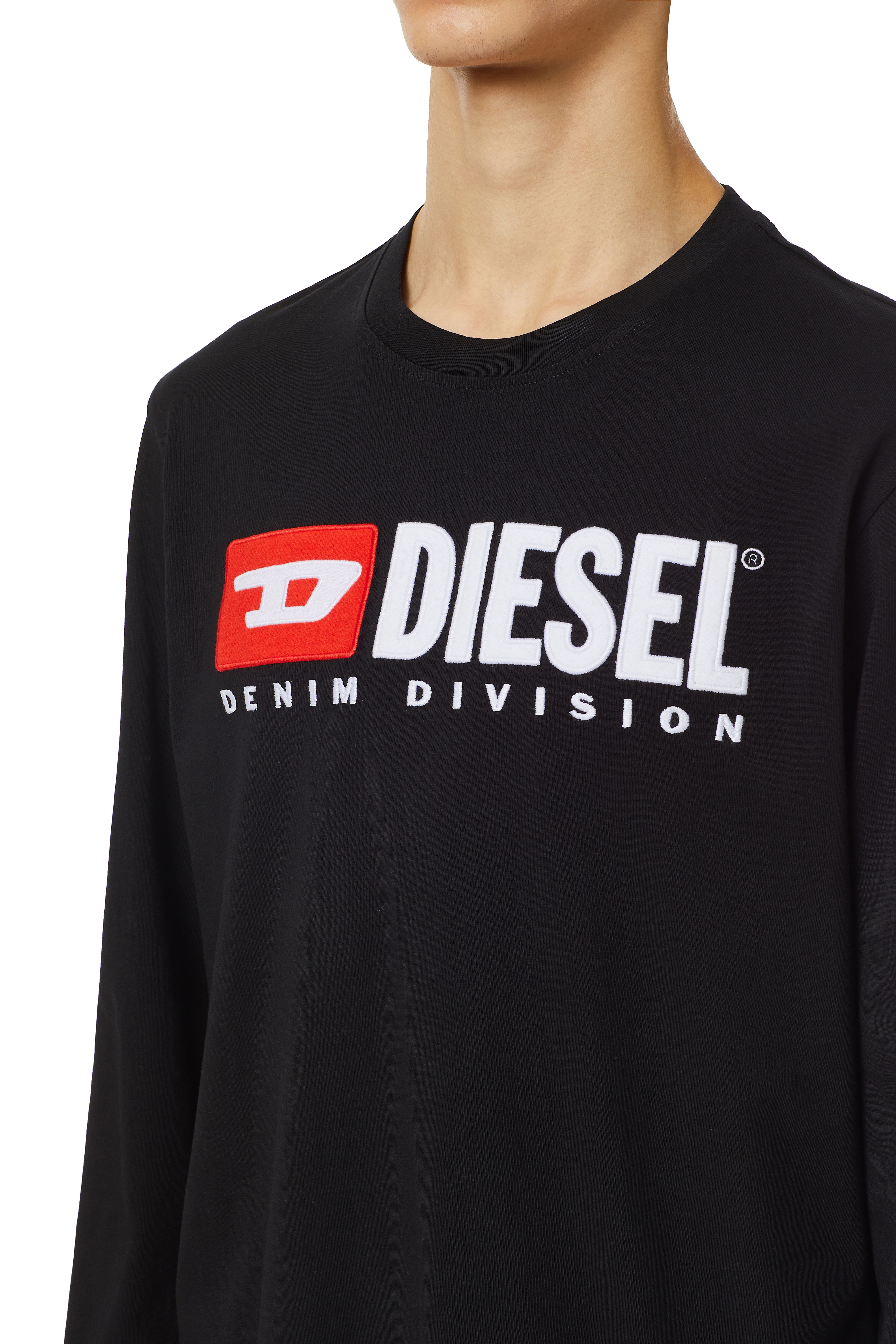 Diesel - T-JUST-LS-DIV, Negro - Image 4