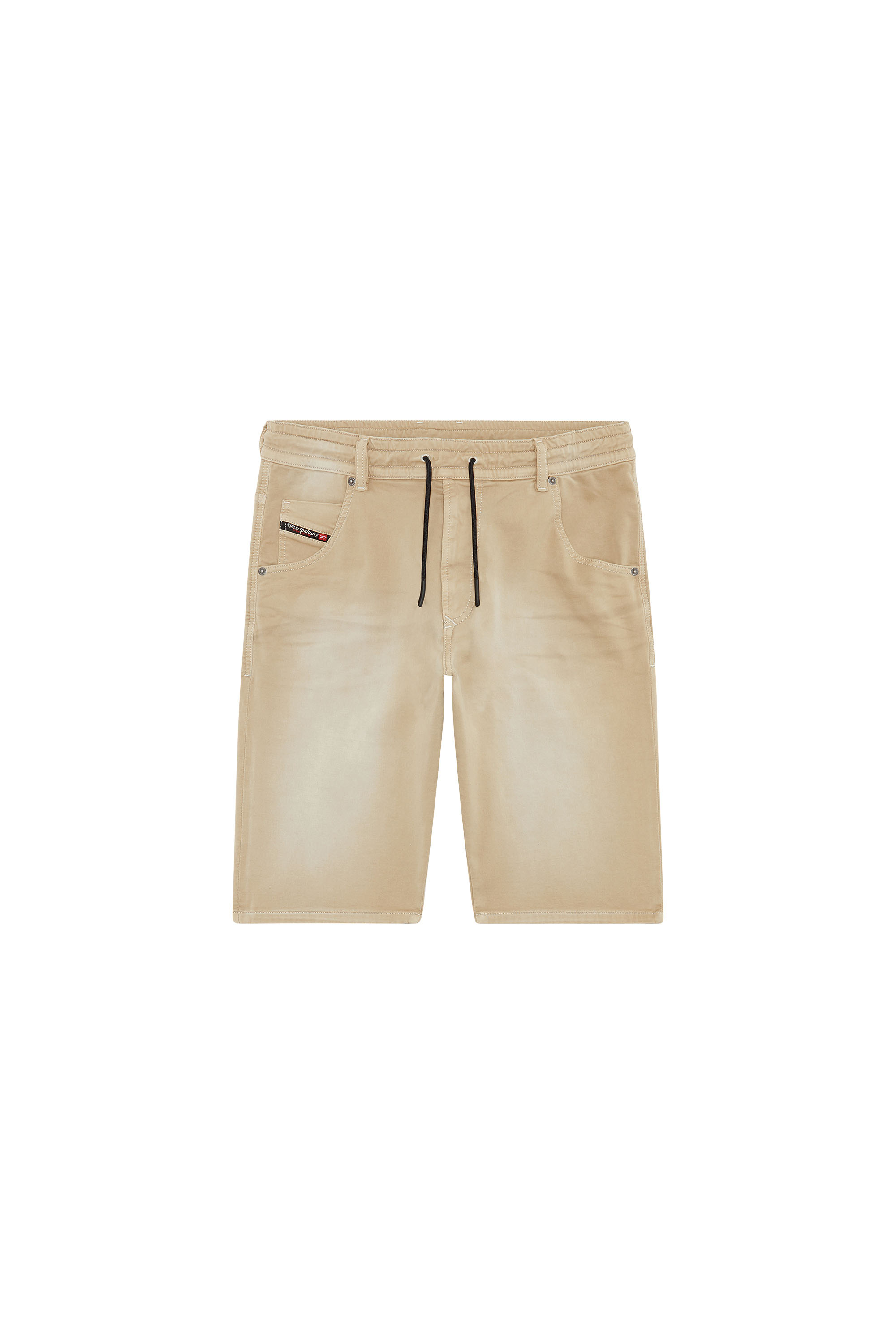 Diesel - D-KROOSHORT-Z JOGGJEANS, Hombre Pantalones cortos de color de JoggJeans® in Beige - Image 5