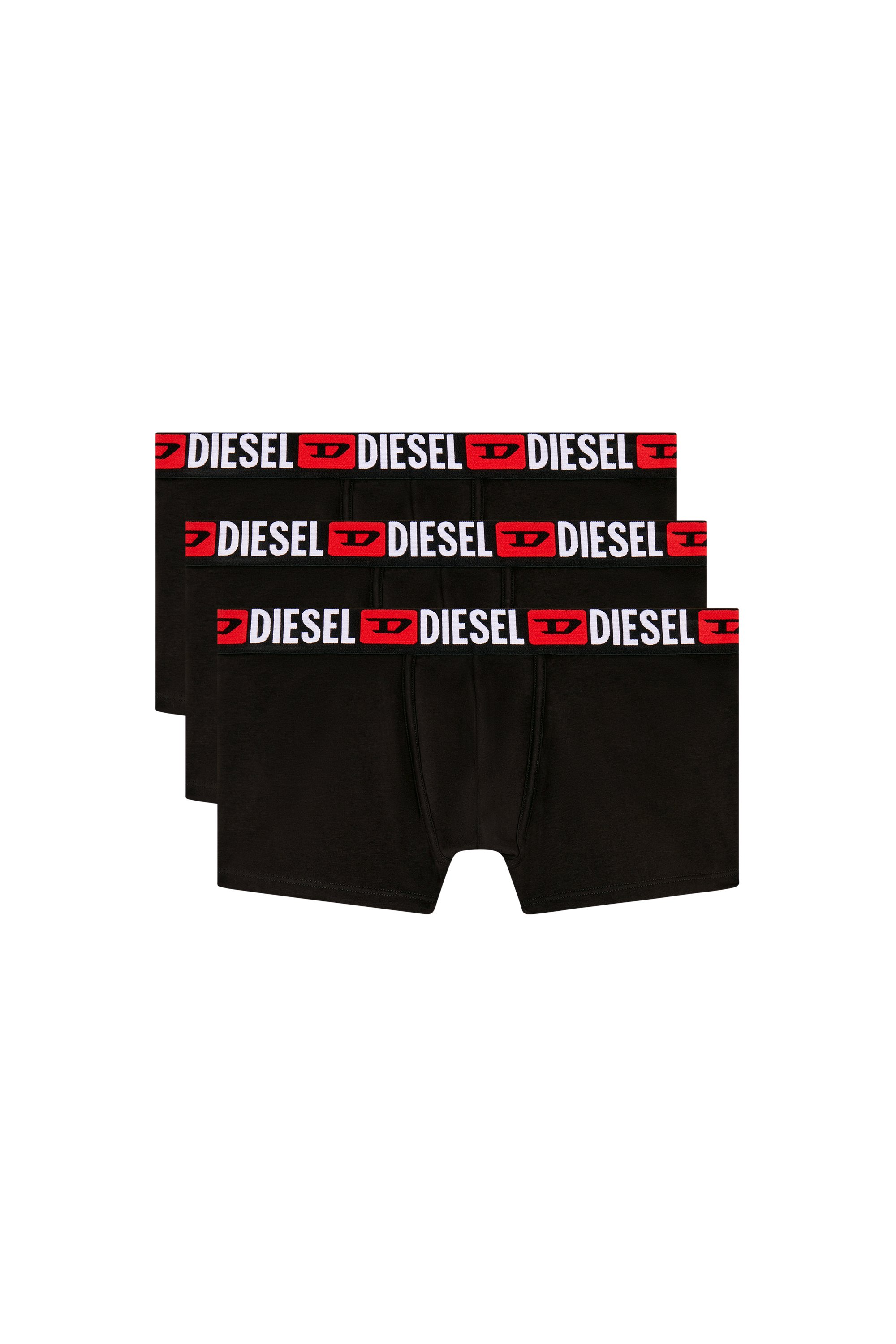 Diesel - UMBX-DAMIENTHREEPACK, Hombre Set de tres calzoncillos bóxer con logotipo en la cintura in Negro - Image 1