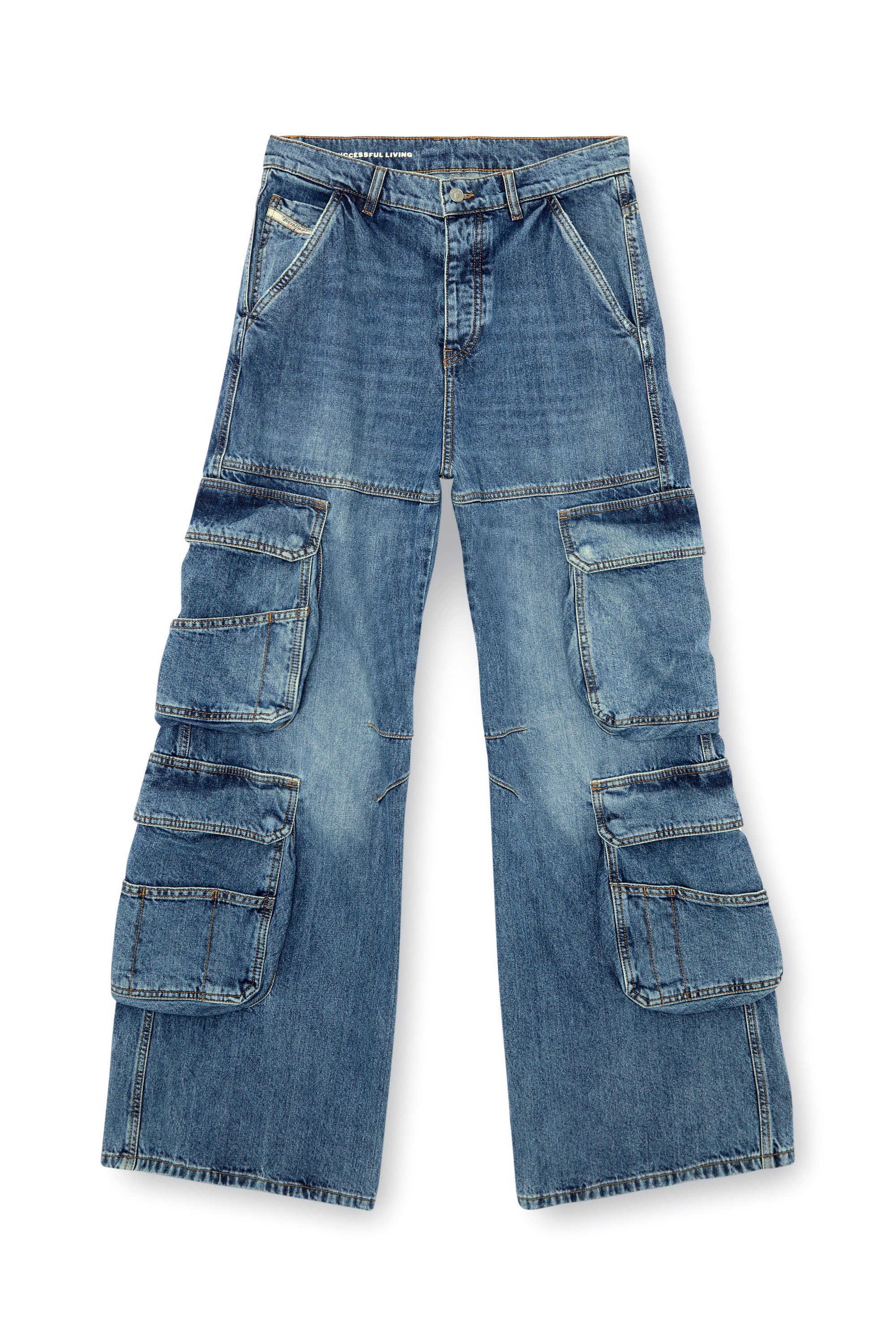 Diesel - Relaxed Jeans 1996 D-Sire 0NLAX Mujer, Azul medio - 3