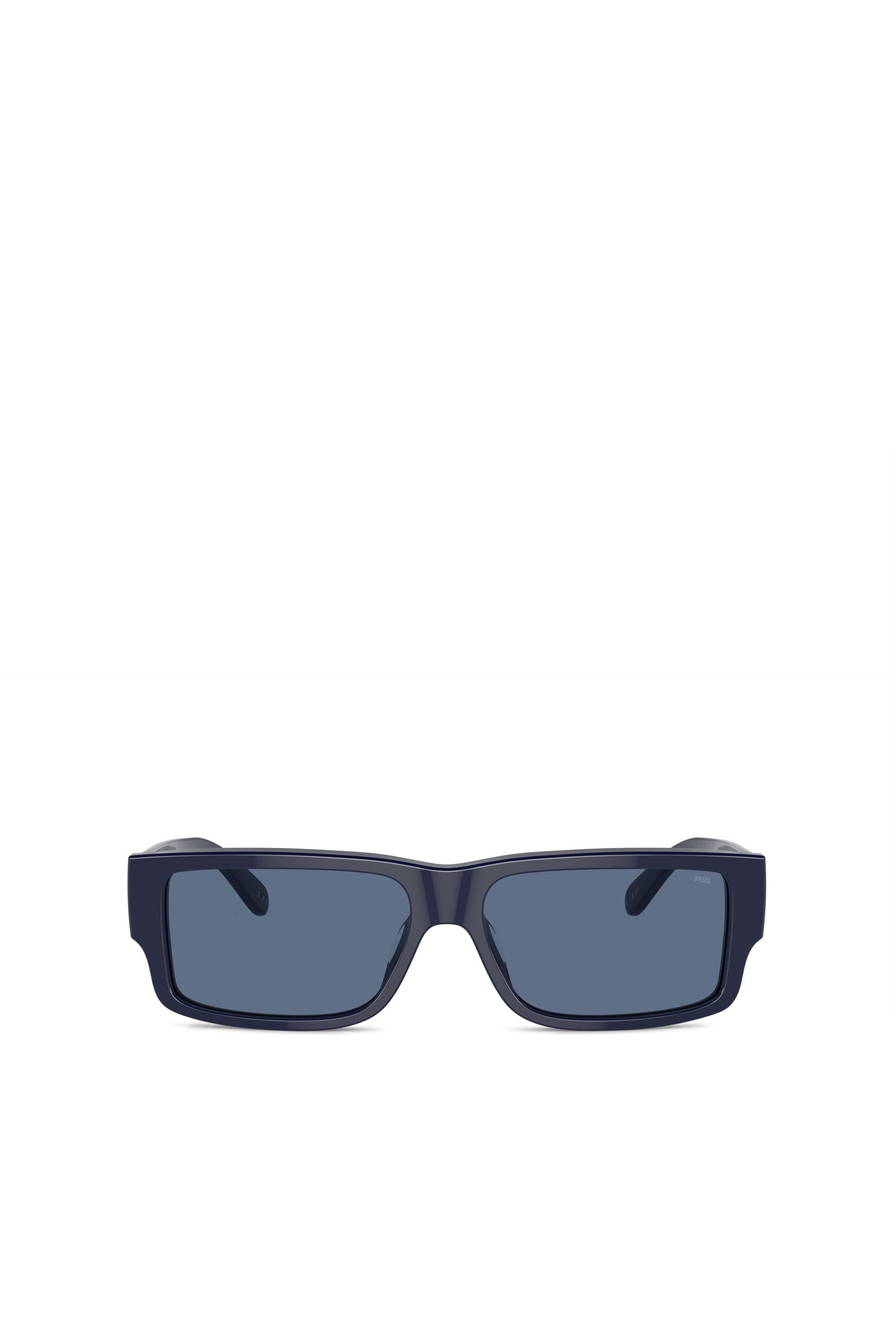 Diesel - 0DL2003 SIZE 57, Gafas rectangulares Hombre in Azul marino - 1