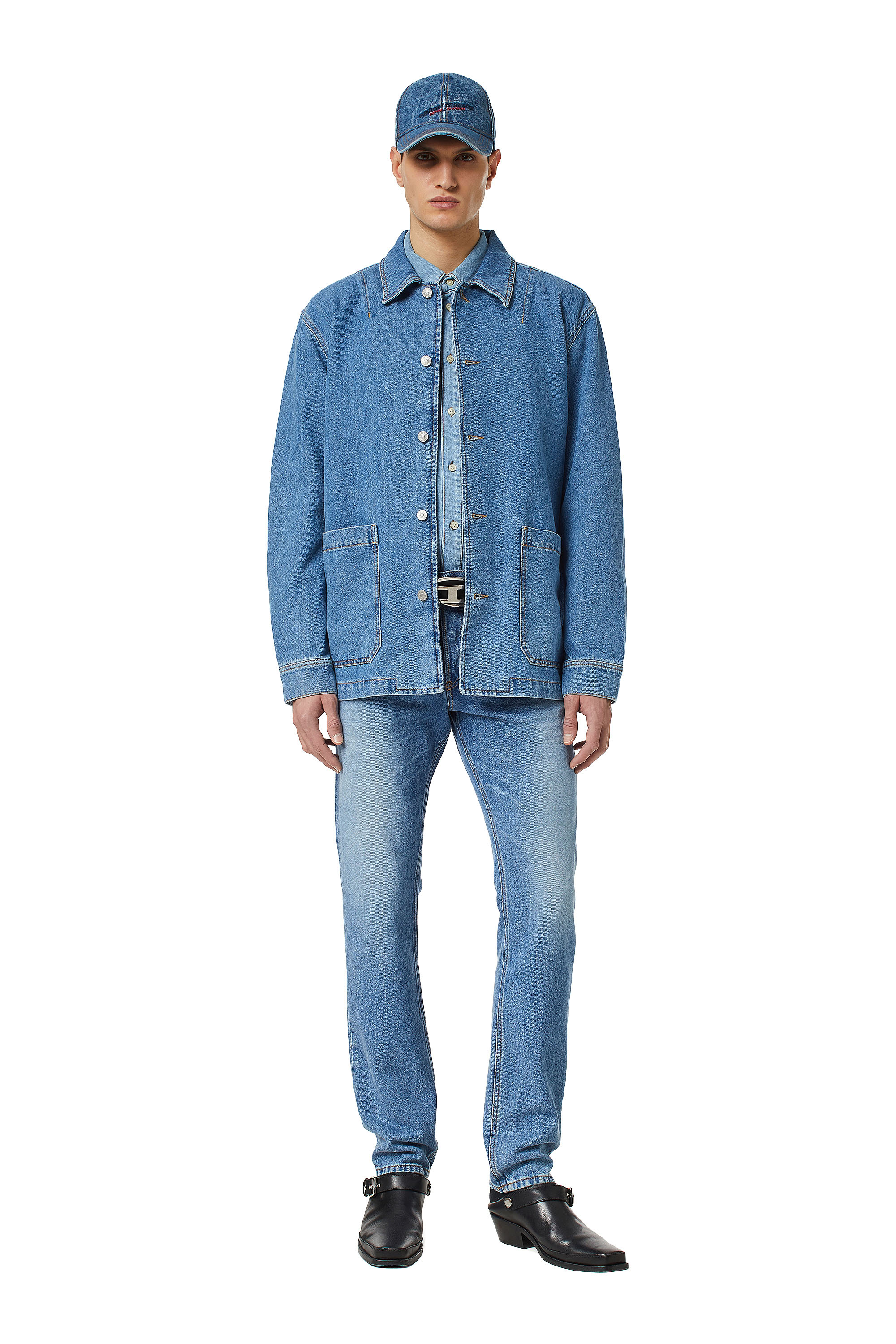 D-ROLK WORKWEAR JACKET, Medium blue Diesel - D-ROLK WORKWEAR JACKET, Medium blue - Image 1