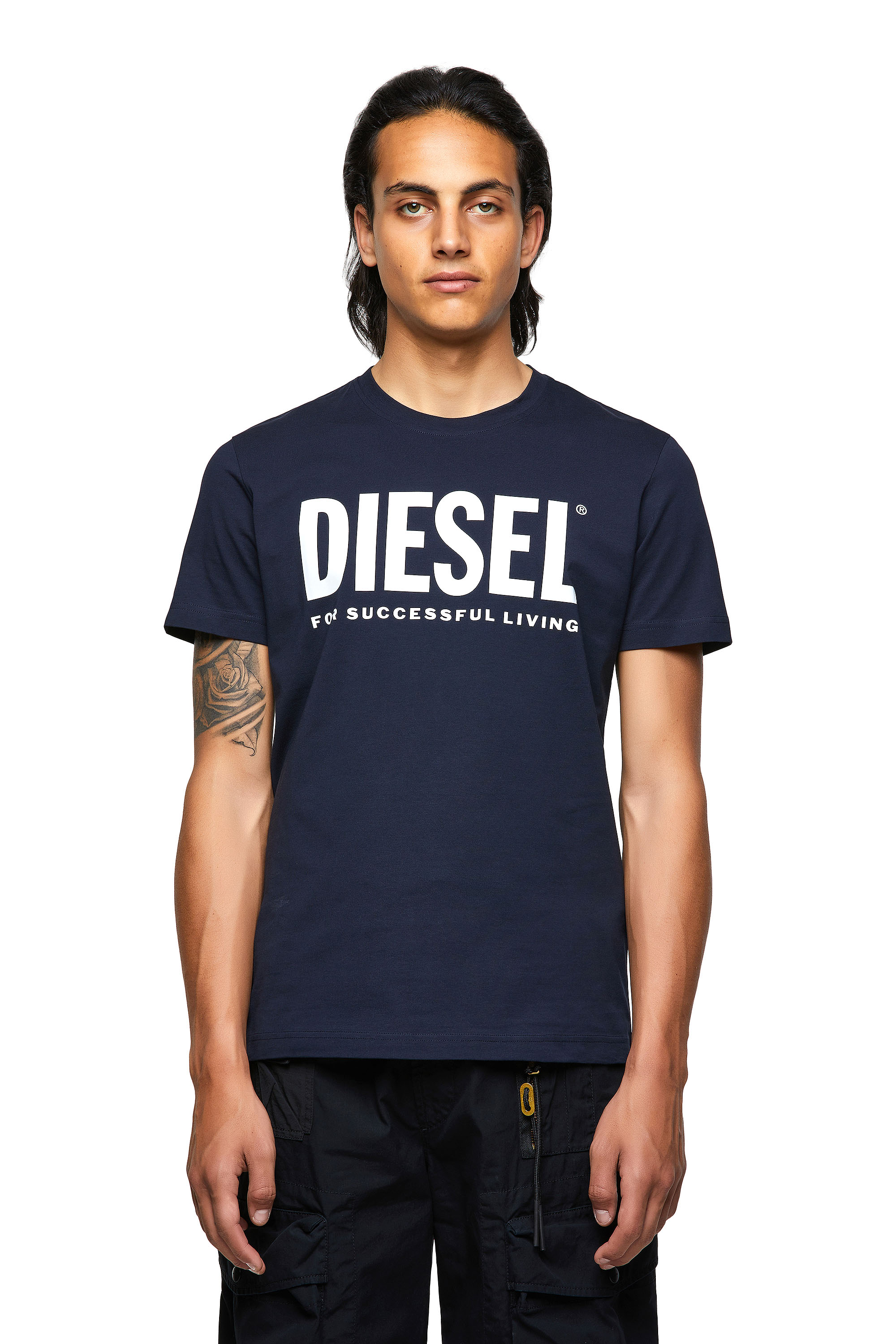 Diesel - T-DIEGOS-ECOLOGO, Azul Oscuro - Image 1