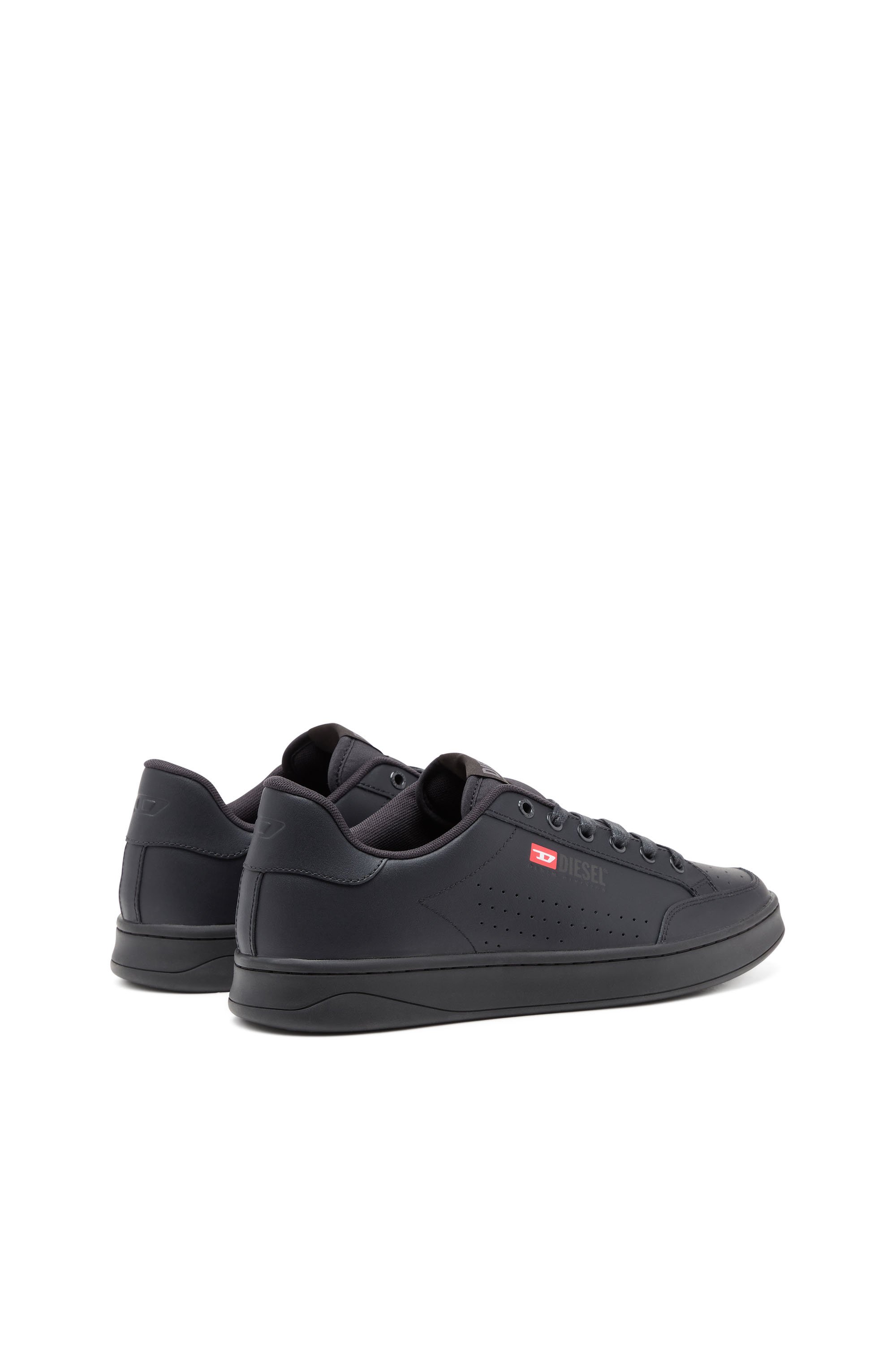 Diesel - S-ATHENE VTG, Man S-Athene-Low-top sneakers in leather and nylon in Black - Image 3