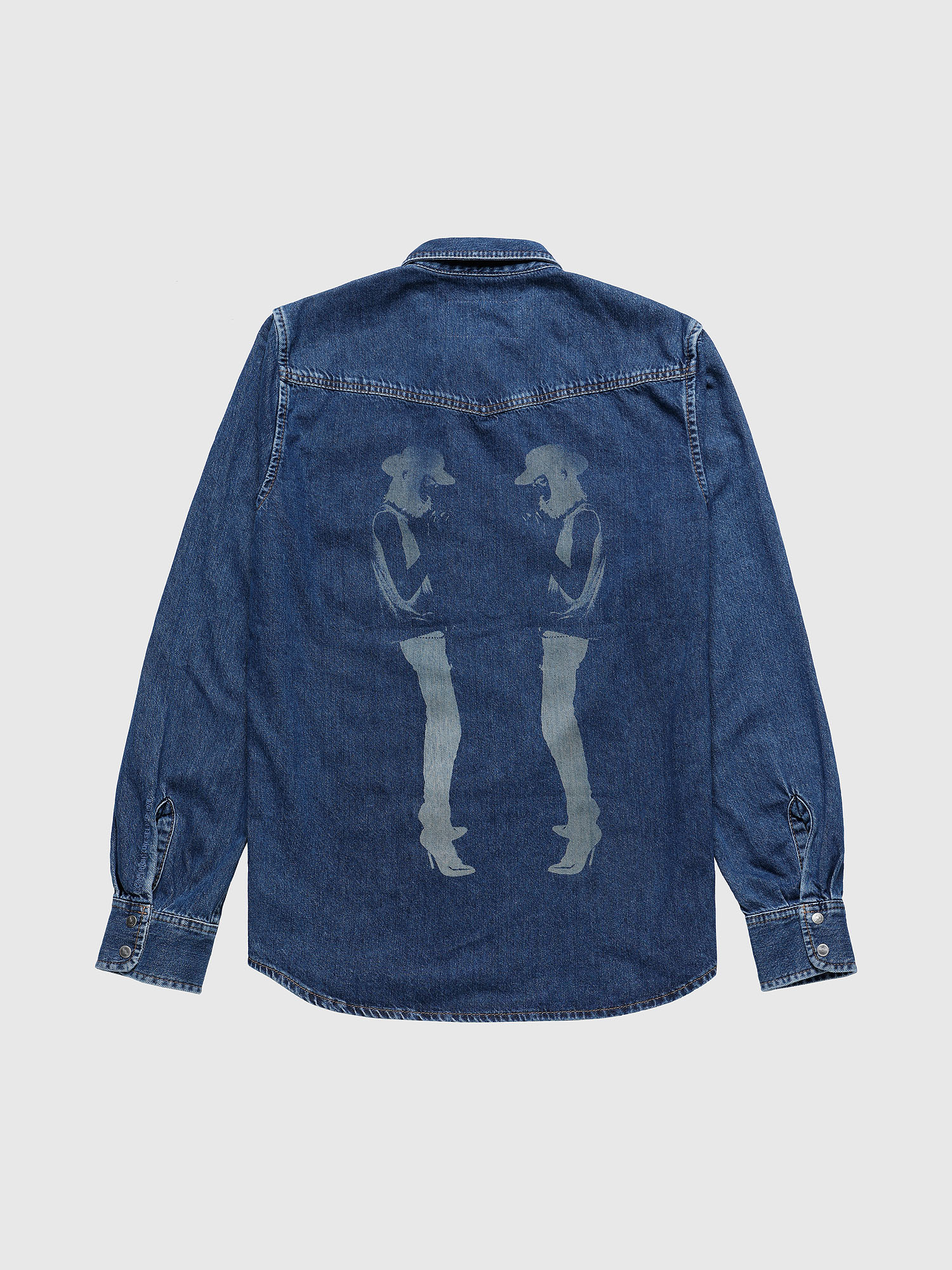 US-D-EAST-P, Azul medio Diesel - US-D-EAST-P, Azul medio - Camisas de Denim - Image 2