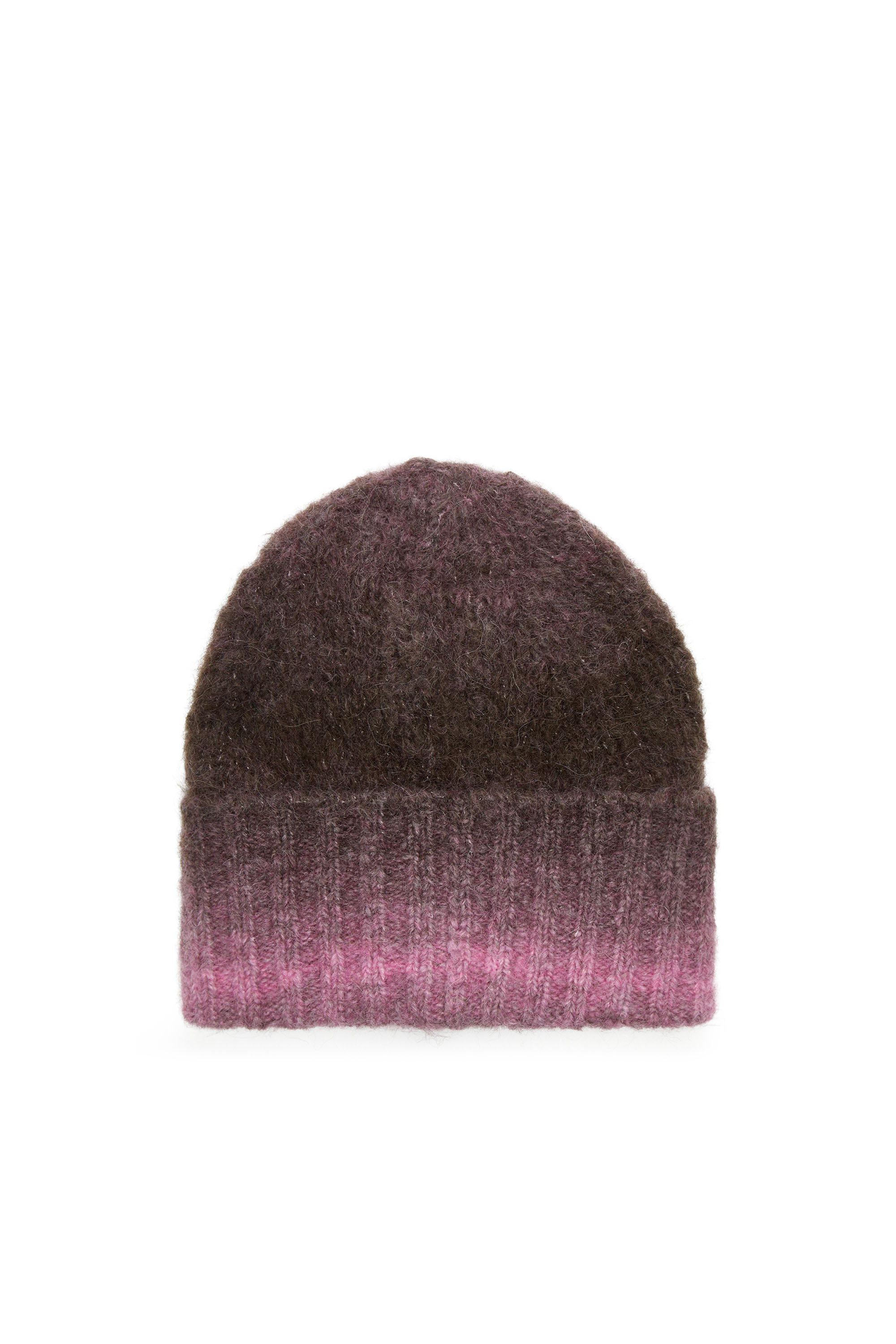 Diesel - K-PELO, Unisex's Alpaca beanie with Oval D embroidery in Violet - 2