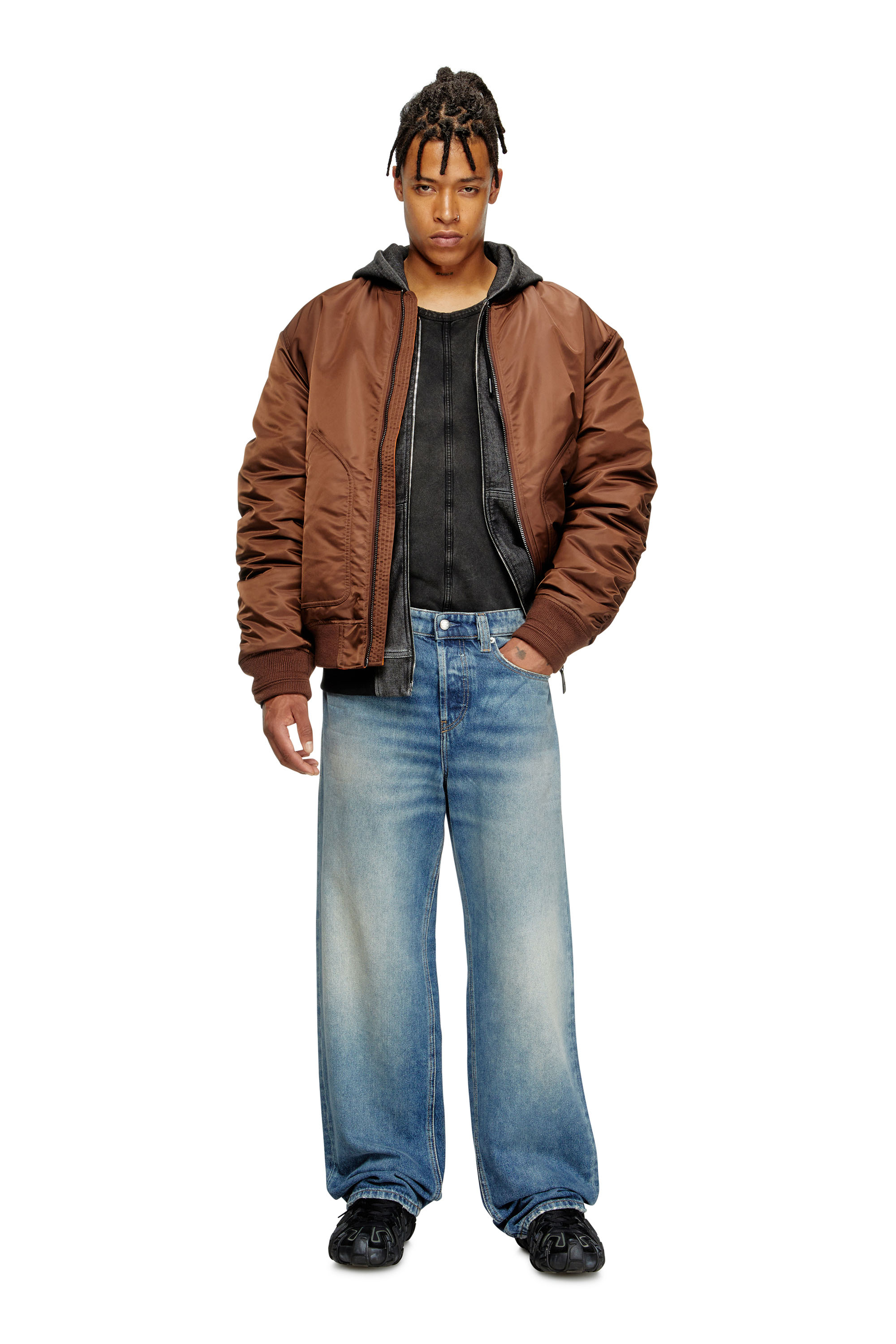 Diesel - Relaxed Jeans 2001 D-Macro 0DBEB Hombre, Azul medio - 2