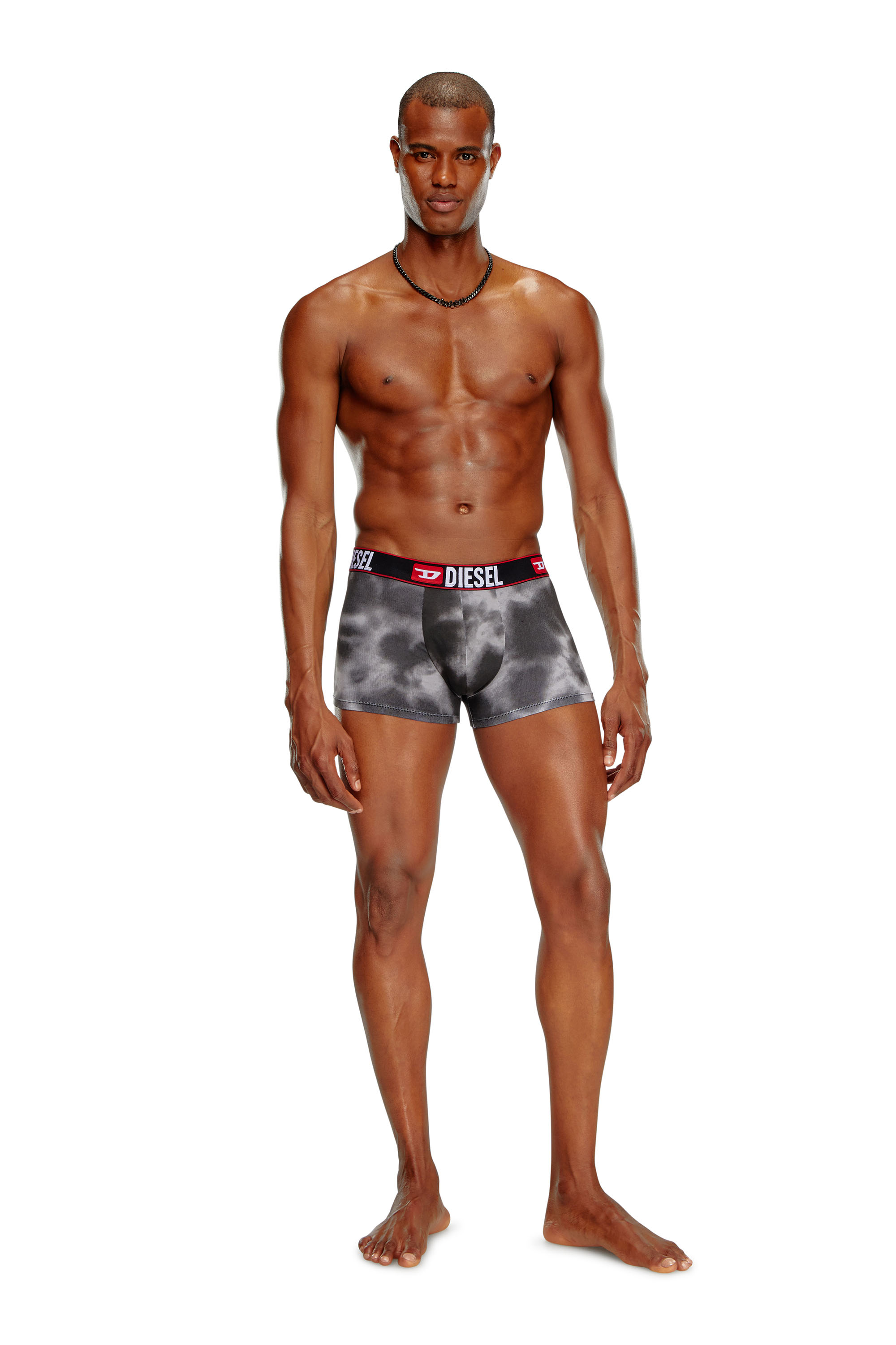 Diesel - UMBX-DAMIENTHREEPACK, Man's 3-pack of boxer briefs with cloudy motif in Black/Grey - 2