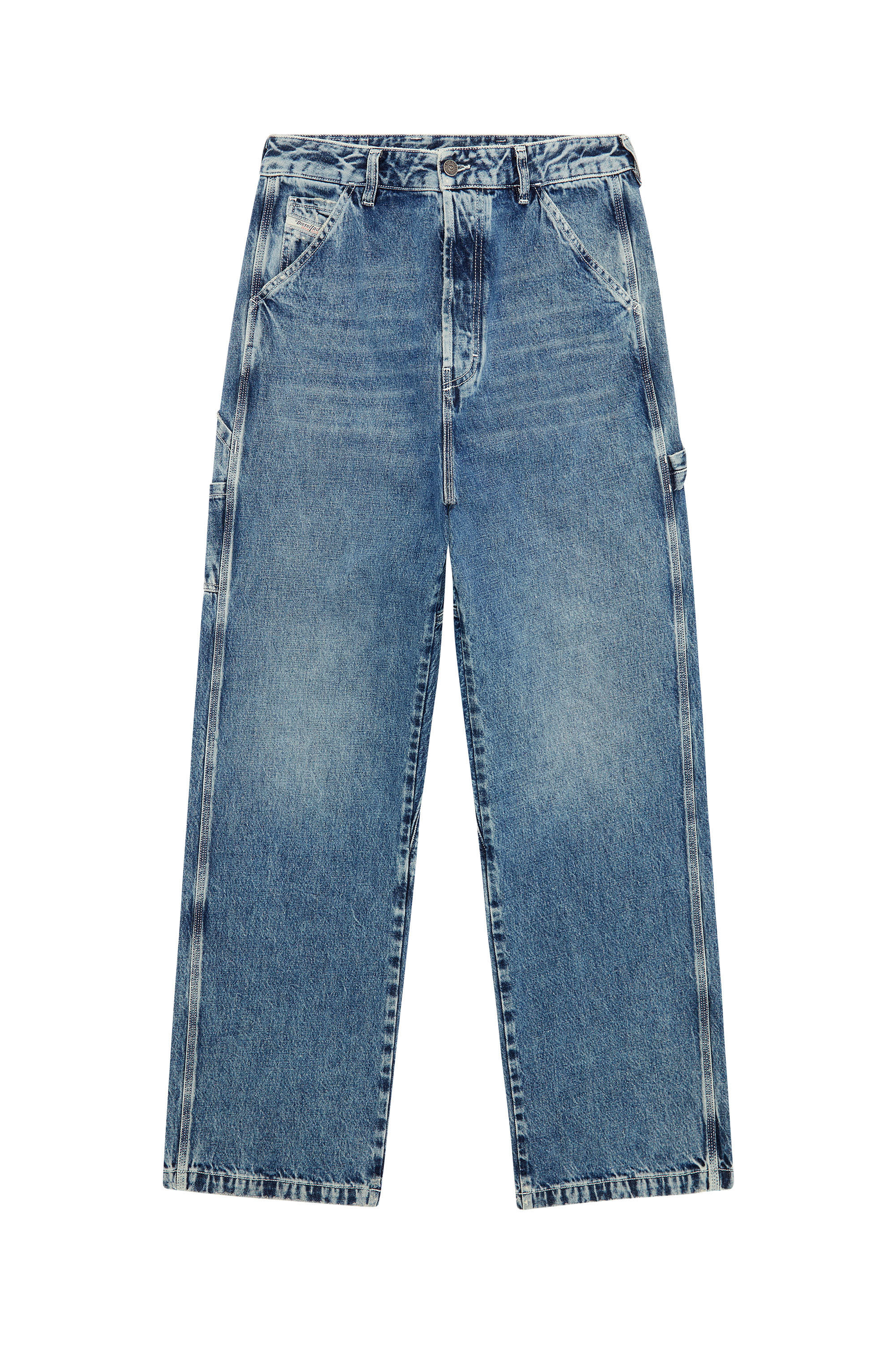 Diesel - D-Livery 007M3 Straight Jeans, Azul medio - Image 5