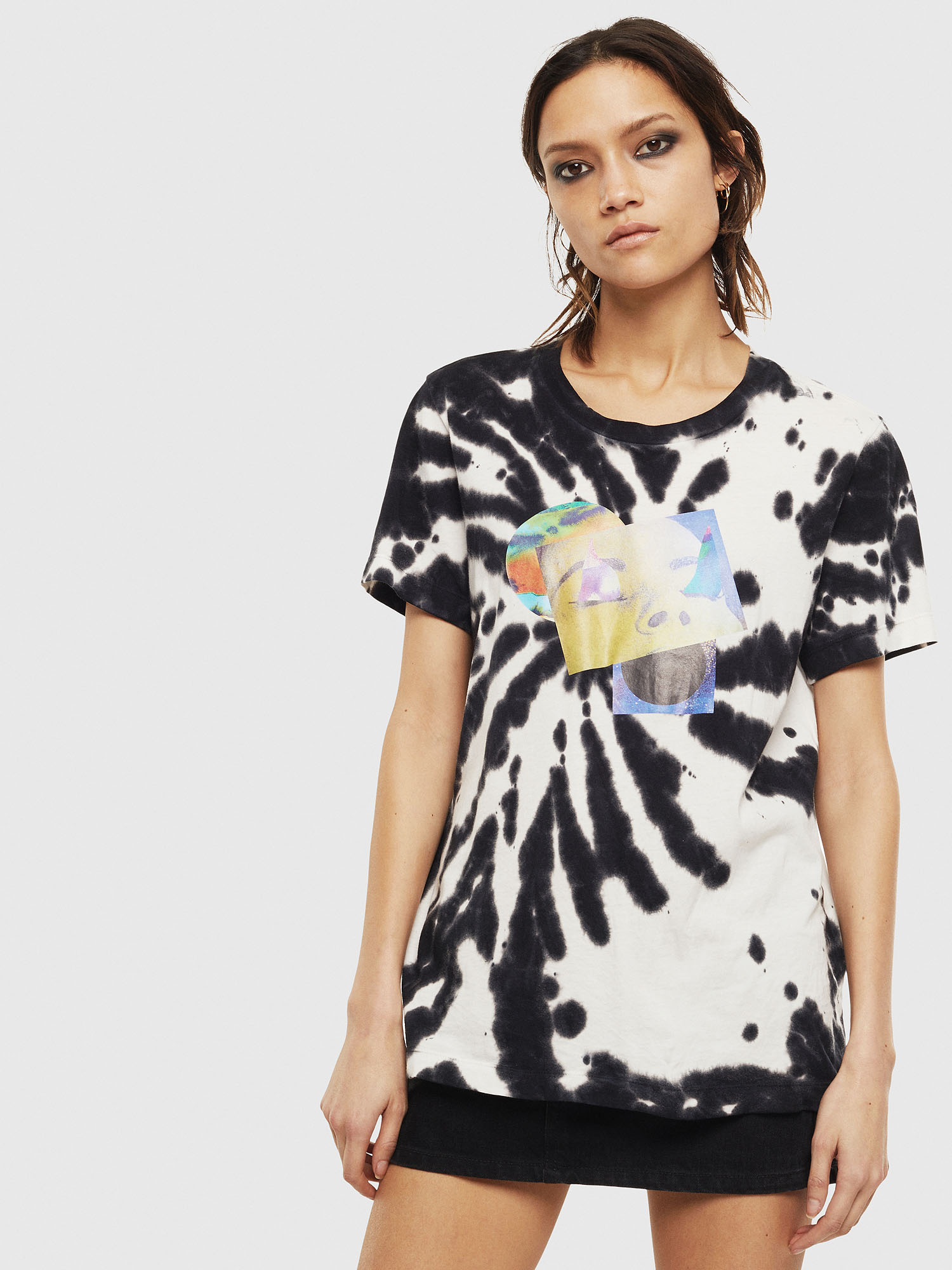 T-SILY-S4 Woman: Tie-dye T-shirt with multicolour print | Diesel