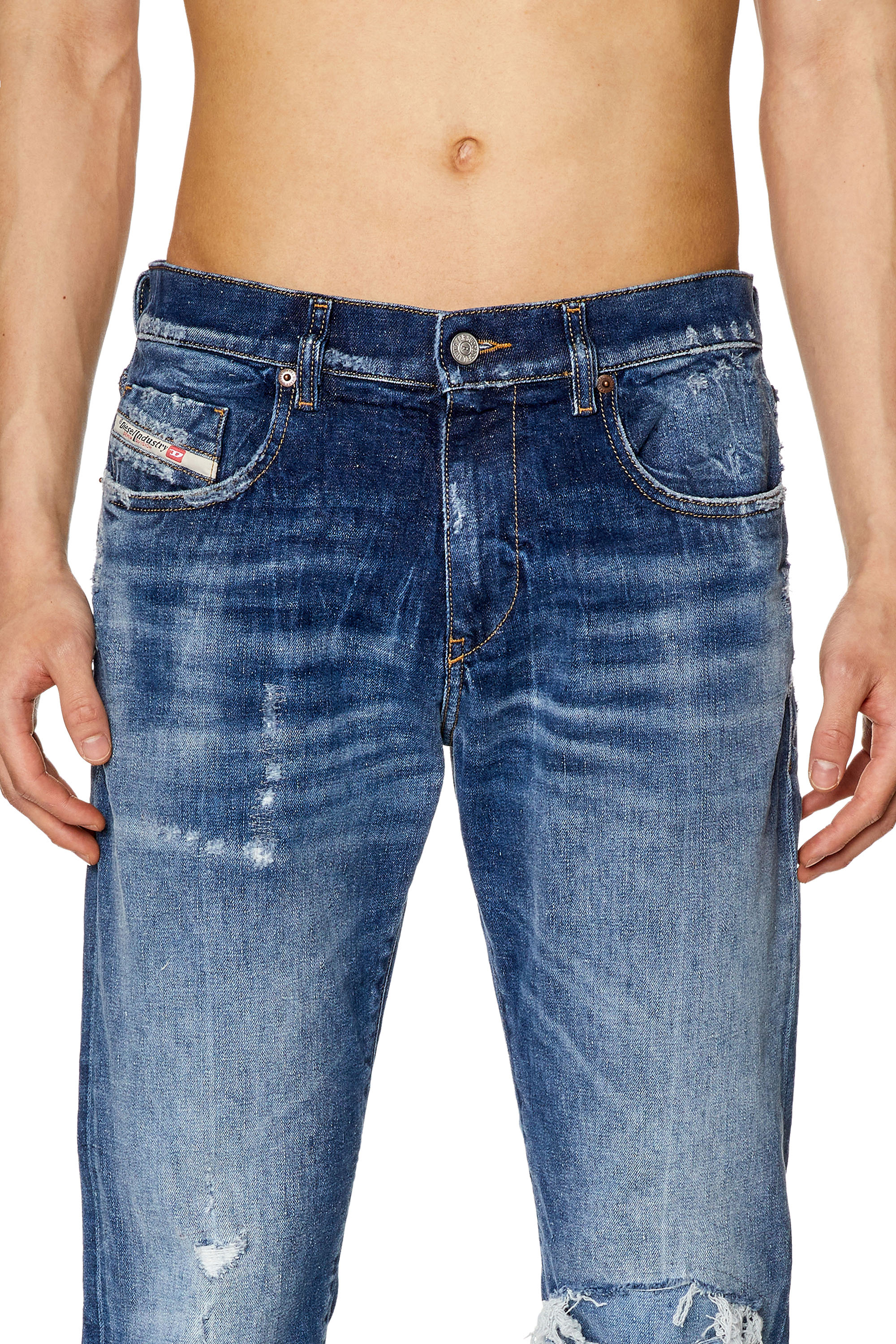 Diesel - Slim Jeans 2019 D-Strukt 09G15, Azul medio - Image 3