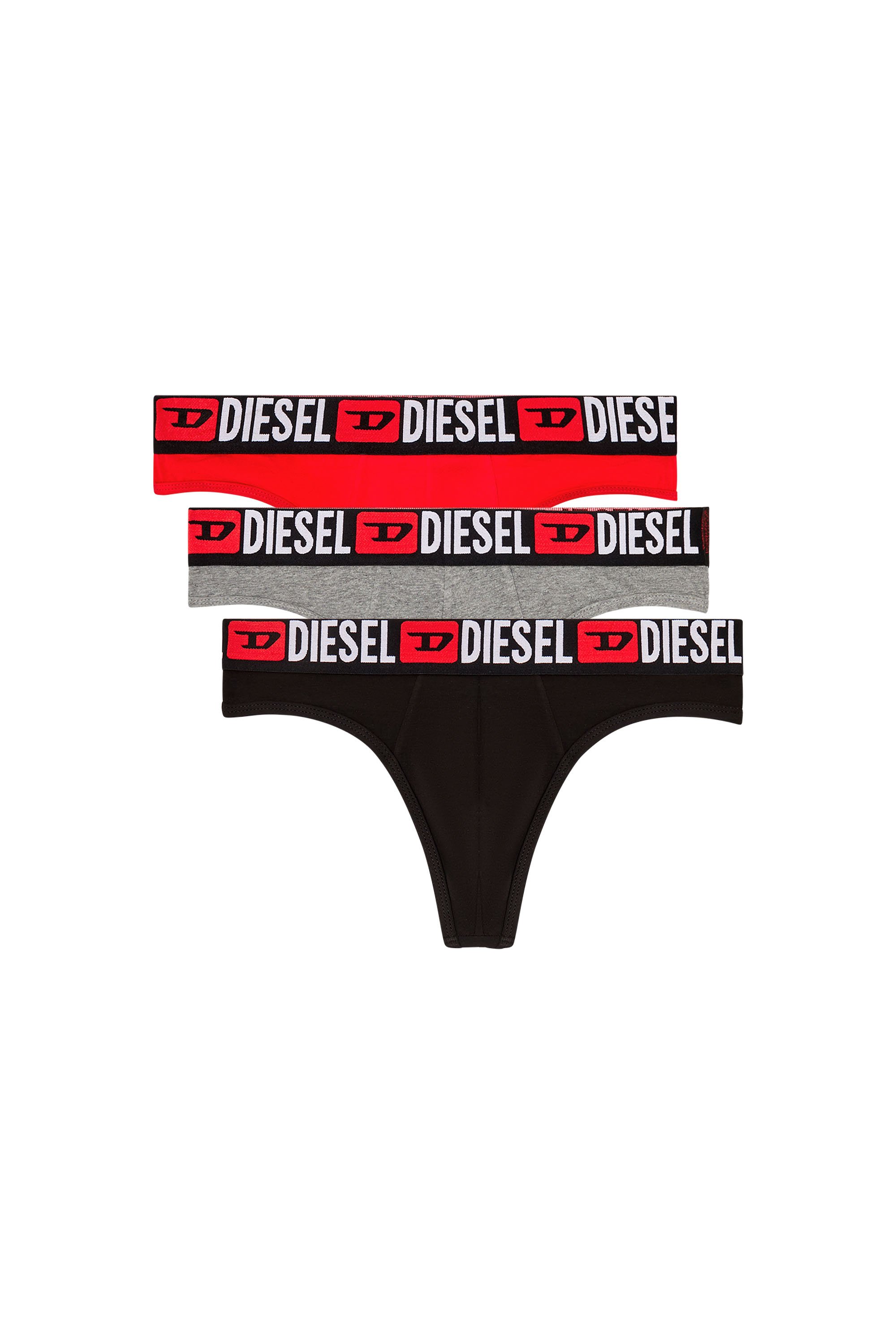 Diesel - RICK-D-CORE-3PACK, Man's 3-pack of thongs with all-over logo waist in null - 1