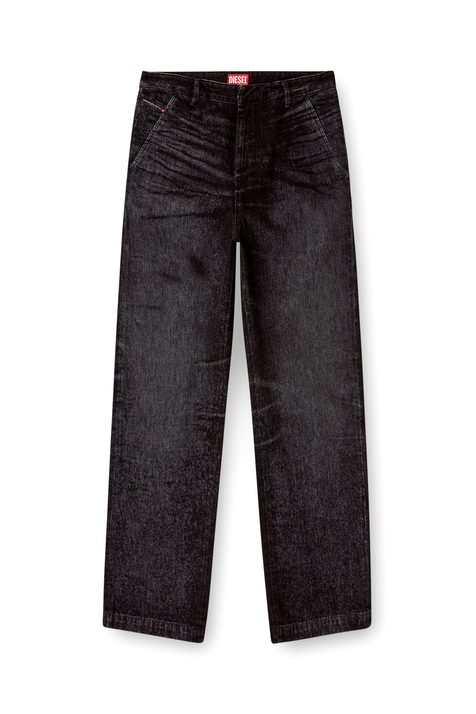 Diesel - Regular Jeans D-Eber 007DB Hombre, Negro/Gris oscuro - 3
